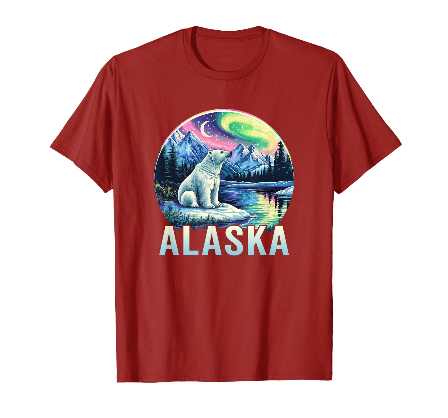 Alaska Northern Lights Aurora Viewing Vacation Alaska Trip T-Shirt