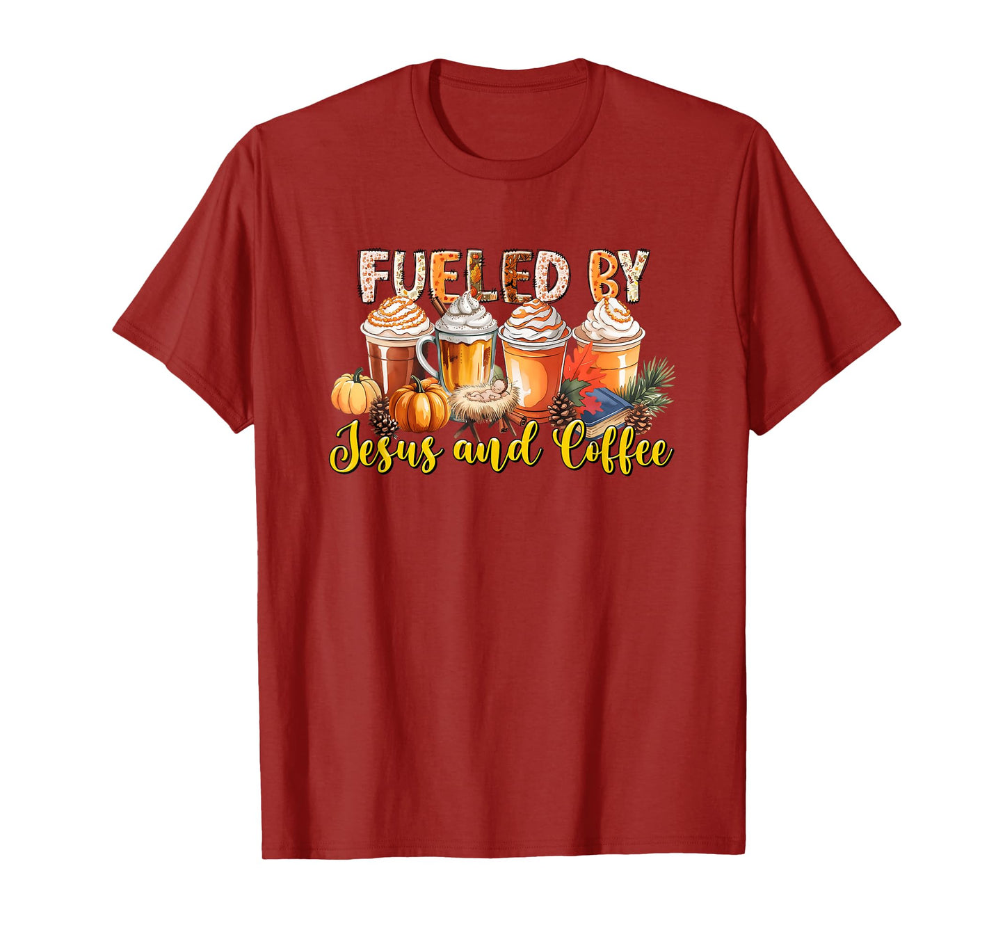 Fueled by Jesus and Coffee Fall Vibes T-Shirt