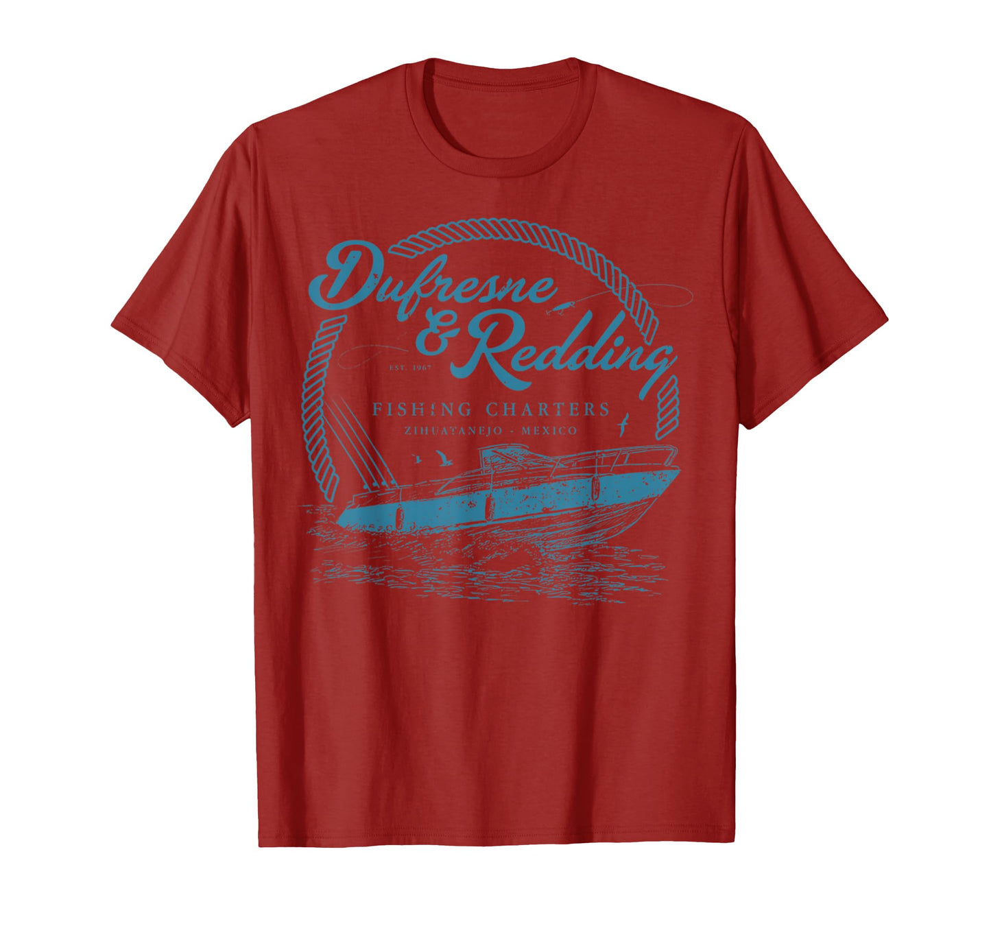 Retro Vintage Dufresne And Redding Fishing Charters Lover T-Shirt
