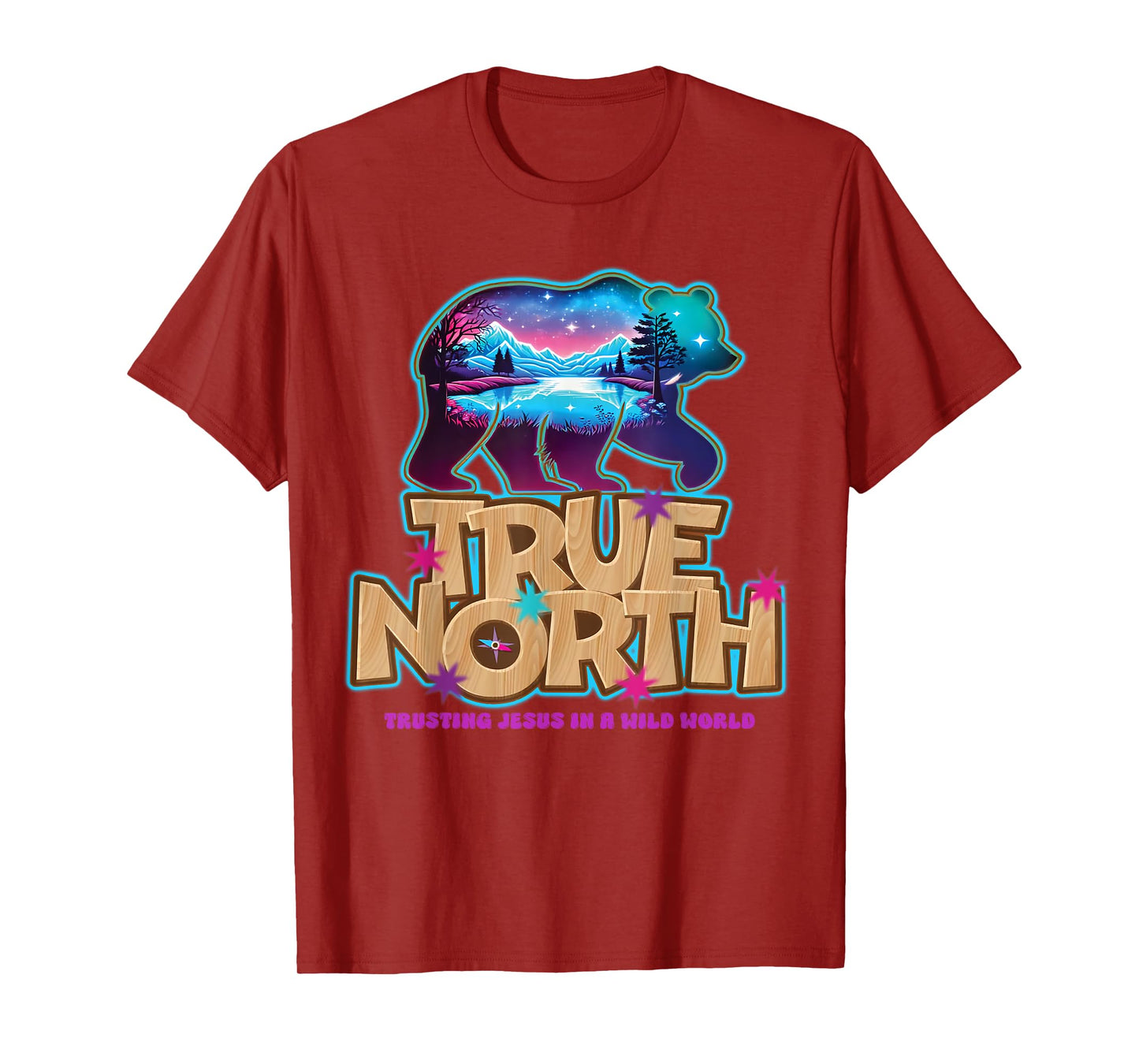True North VBS 2025 Christian Trusting Jesus Wilderness T-Shirt