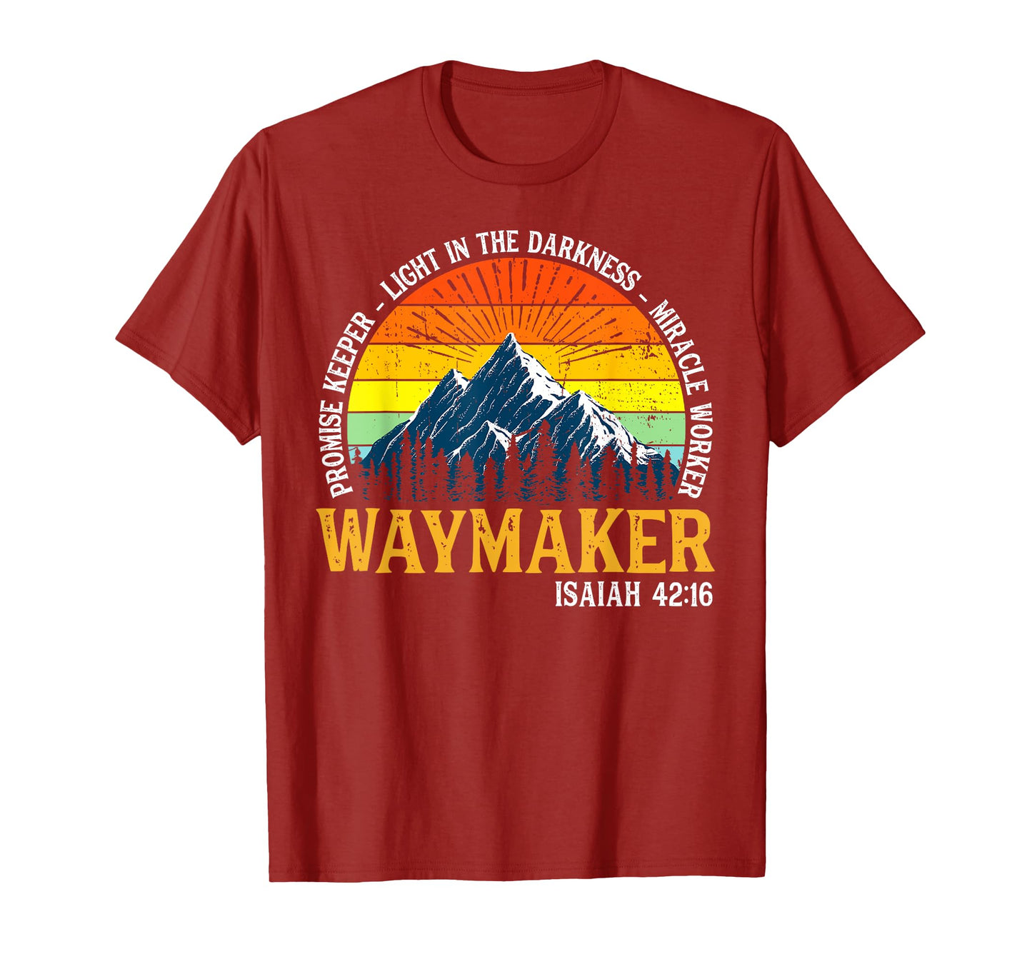 Vintage Waymaker Promise Keeper Miracle Worker Christian T-Shirt