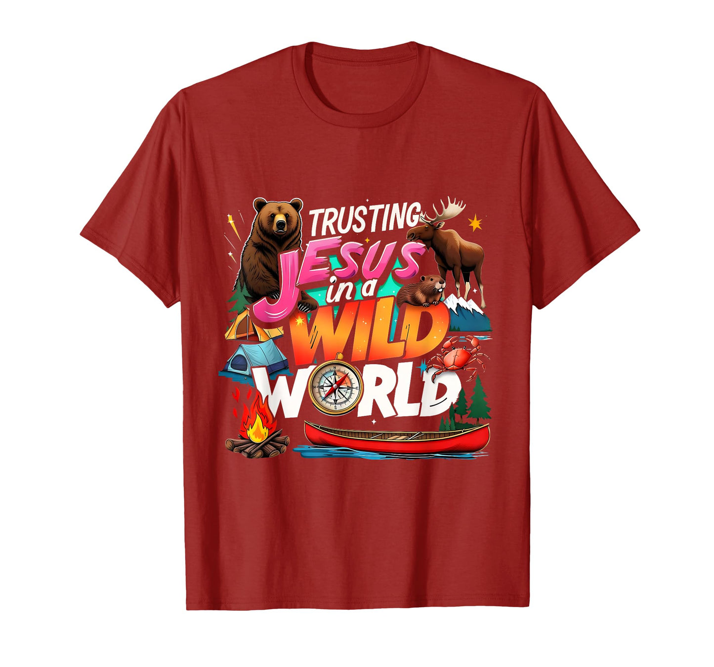 VBS 2025 Trusting Jesus Wild World Team Tee T-Shirt