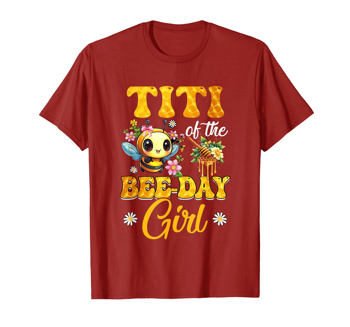 Titi Of The Birthday Girl Bee Family Birthday Party T-Shirt