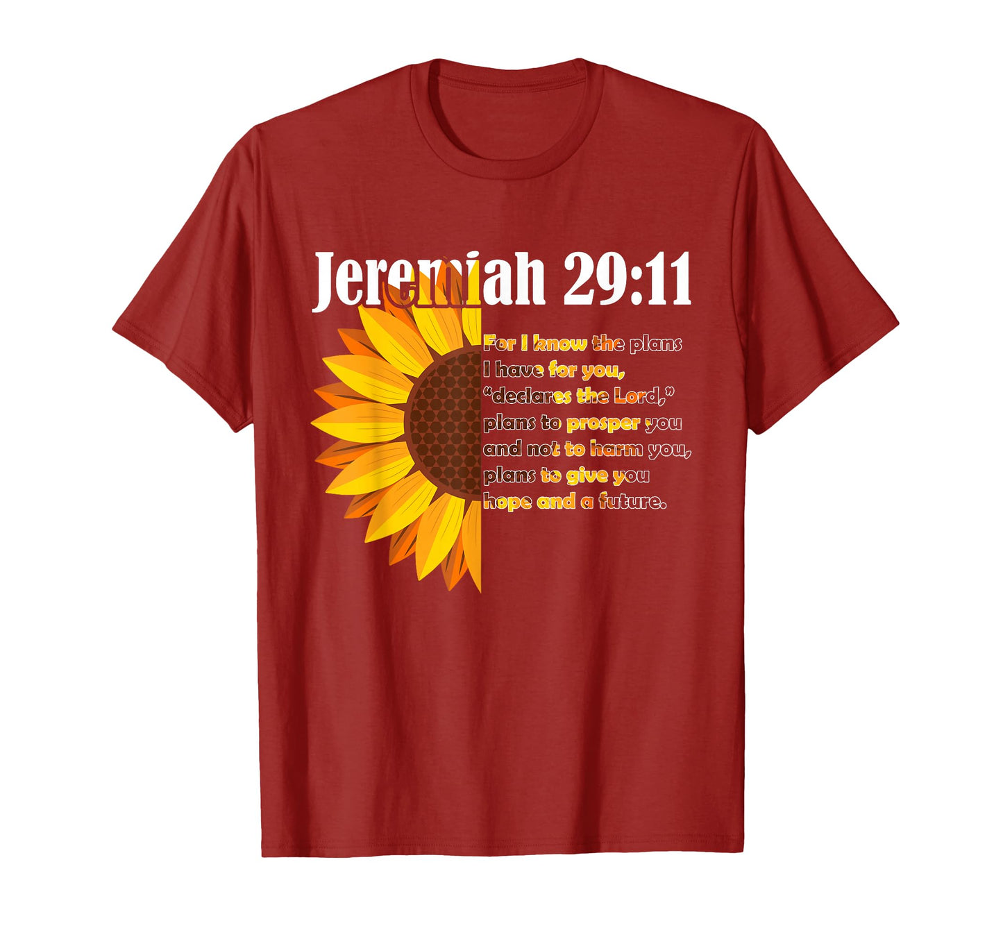 Jeremiah 29:11 Bible Christian Christian T-Shirt