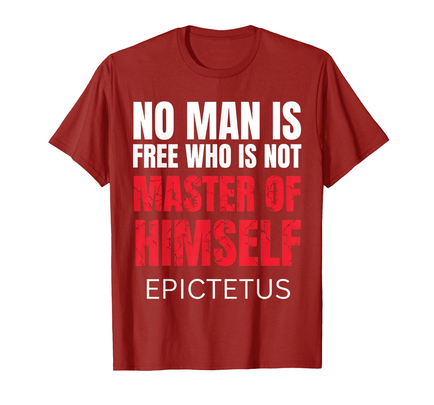 No Man Is Free Who Is Not Marcus Aurelius Stoicism Stoic T-Shirt