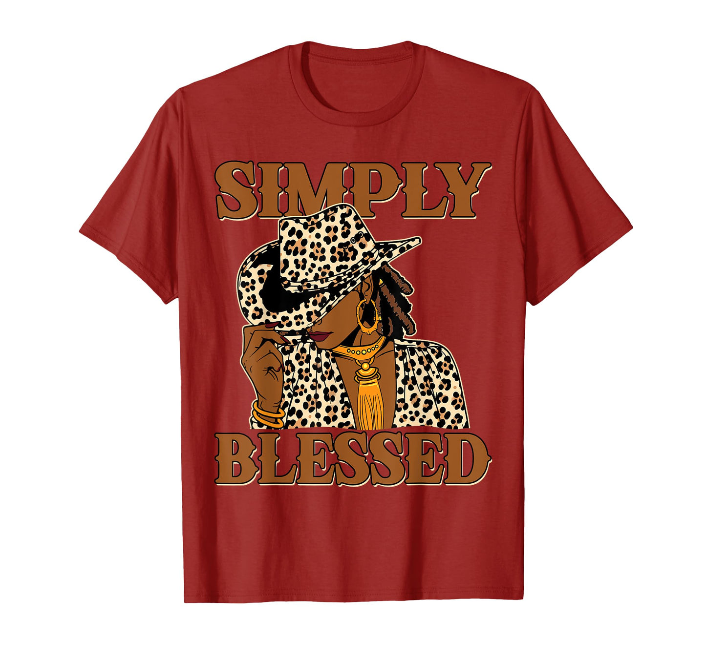 Blessed Black Cowgirl Western Swag African Christian Woman T-Shirt