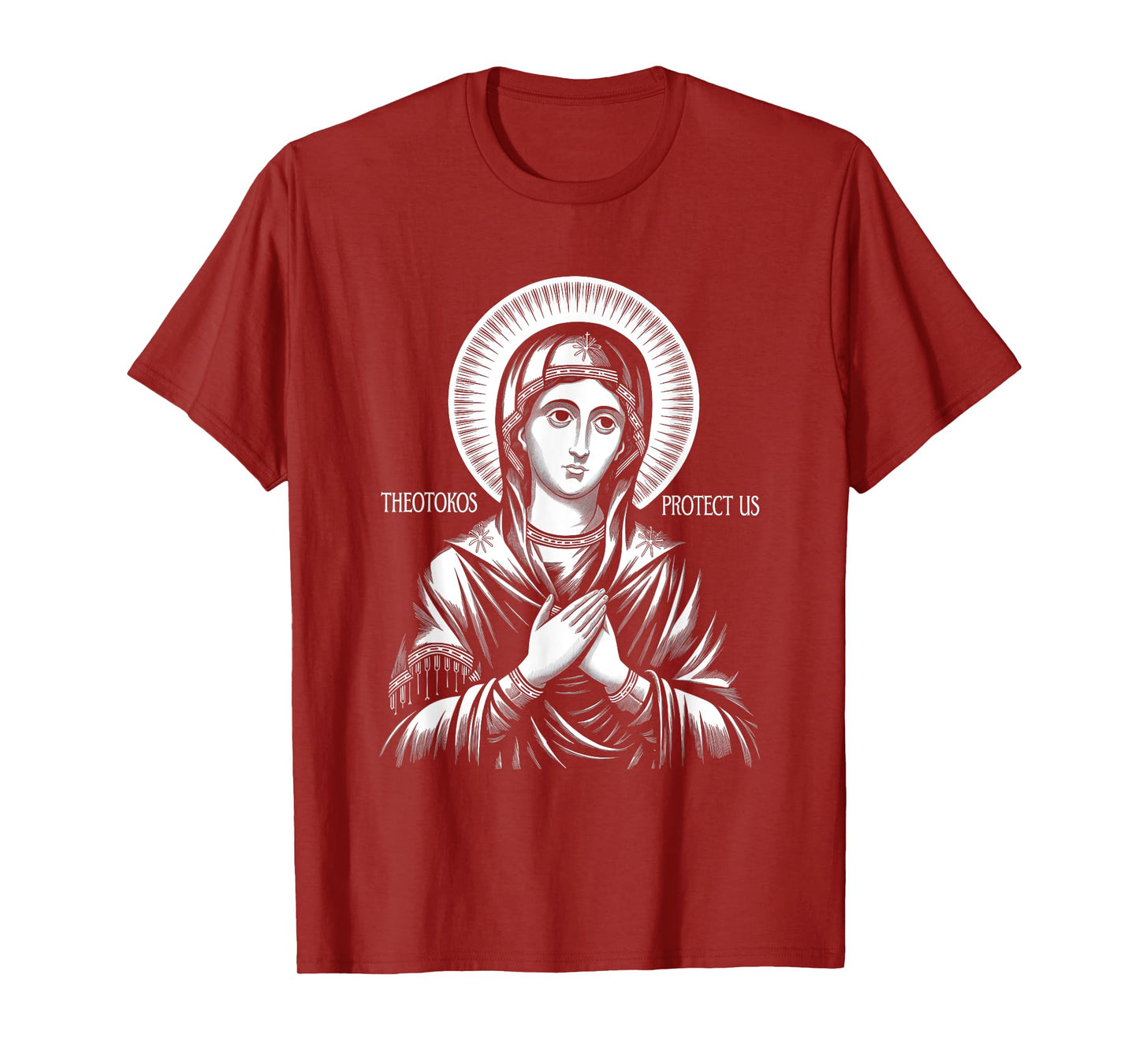 Orthodox Christian Holy Mary Theotokos Protect Us T-Shirt
