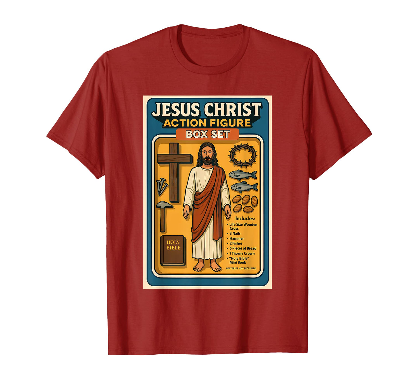 Jesus Christ Action Figure funny Box Set humor T-Shirt