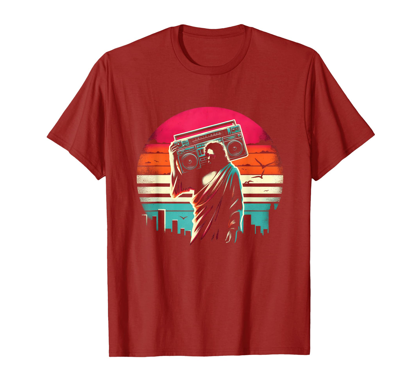 Jesus Boombox - Funny Christian Religious Ghettoblaster T-Shirt