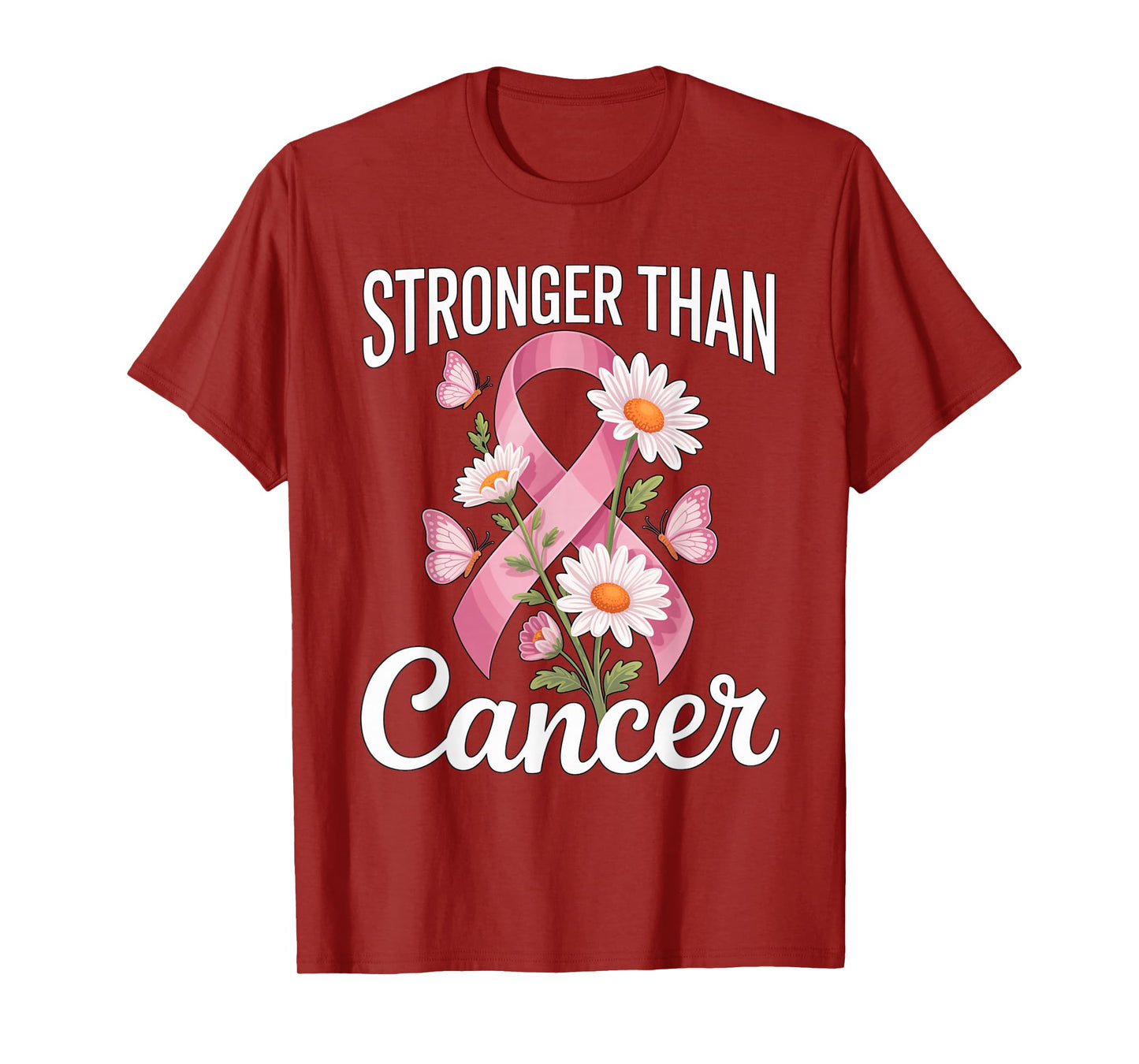 Pink Ribbon Breast Cancer Awareness Graphic T-Shirt