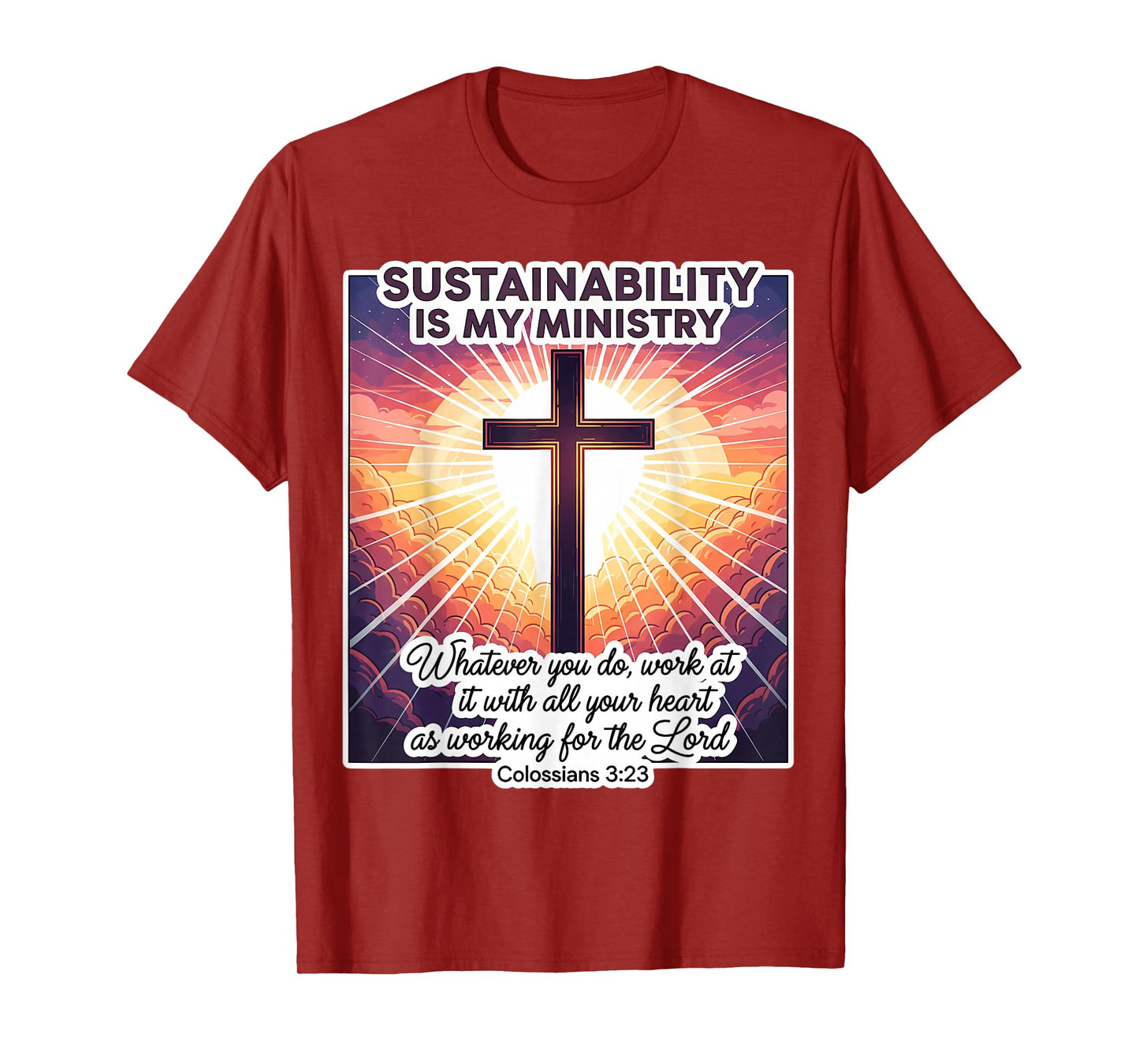 Christian Sustainability is My Ministry Consultant Analyst T-Shirt