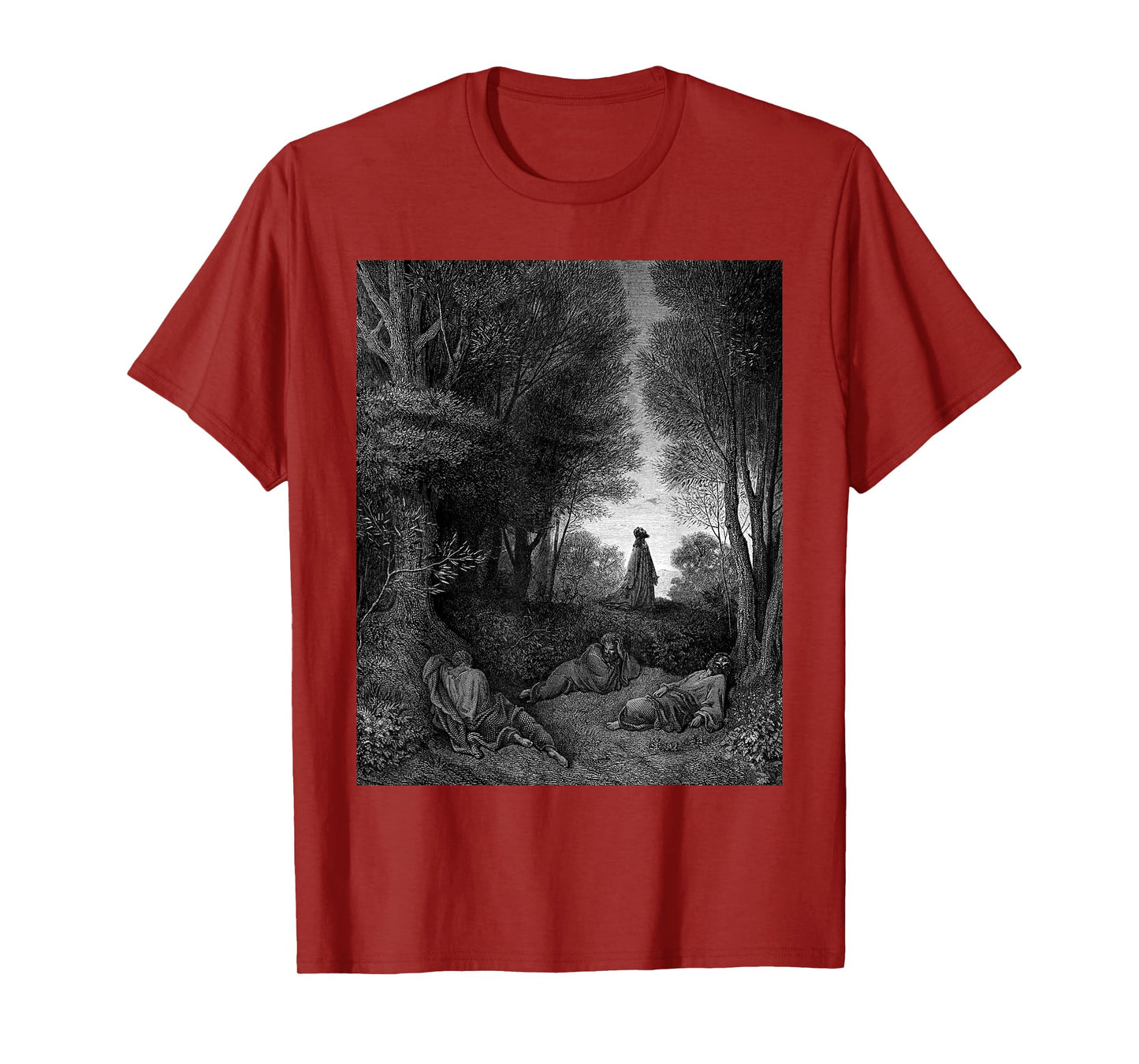 Jesus Praying in the Garden Gustave Dore Biblical Art T-Shirt