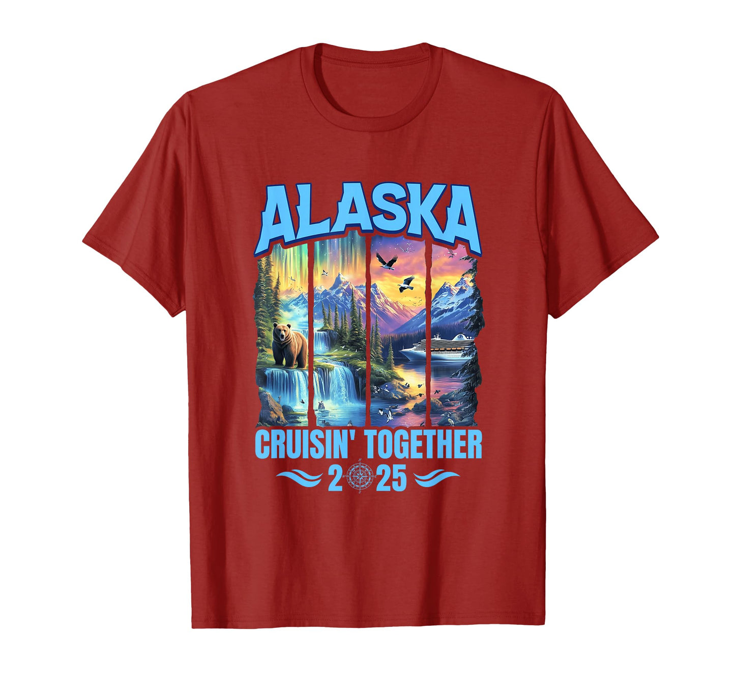 Matching Family And Friends Group Alaskan Alaska Cruise 2025 T-Shirt
