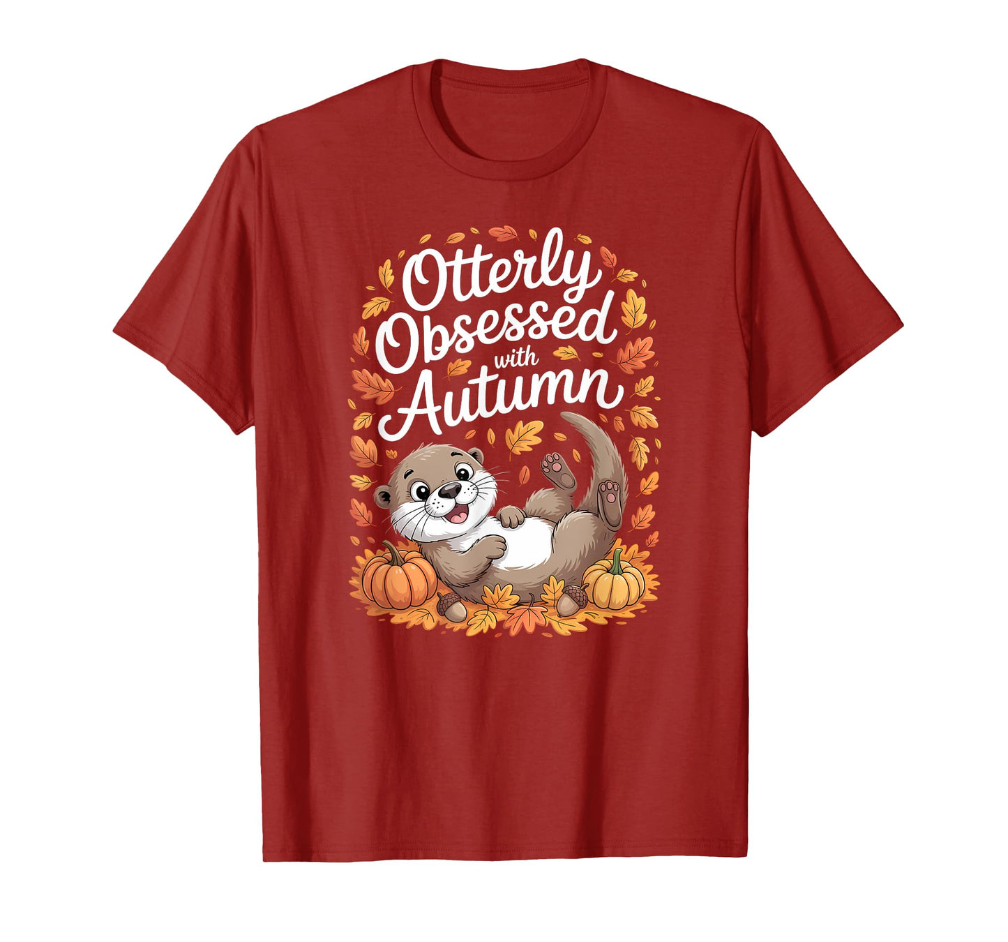 Funny Otter Autumn Animal Fall Quote T-Shirt
