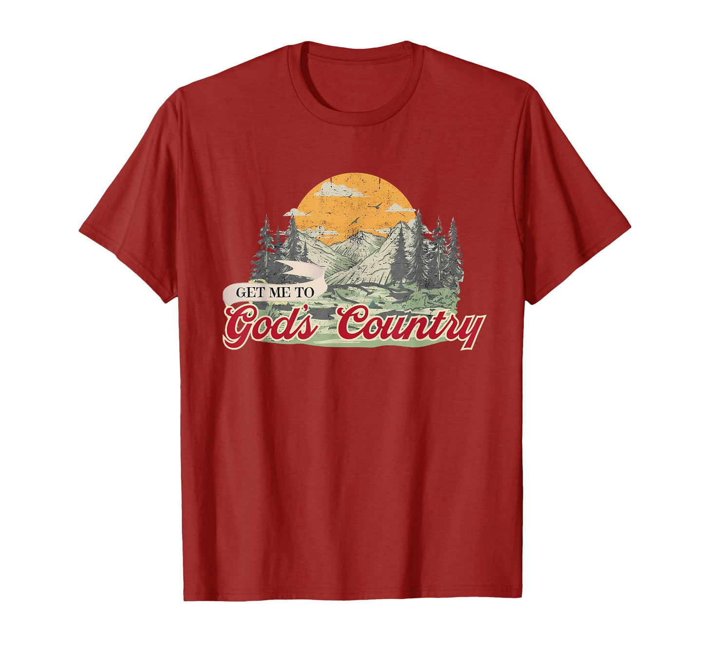 Get Me To God Country Retro T-Shirt