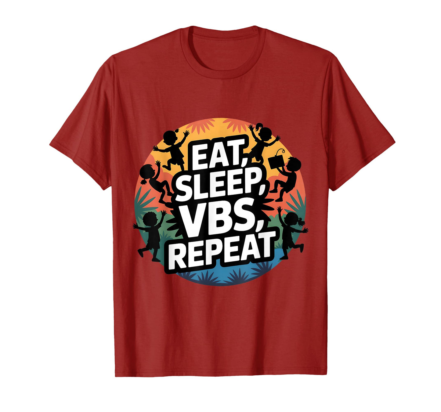 Eat Sleep VBS Repeat Vacation Bible School Design T-Shirt