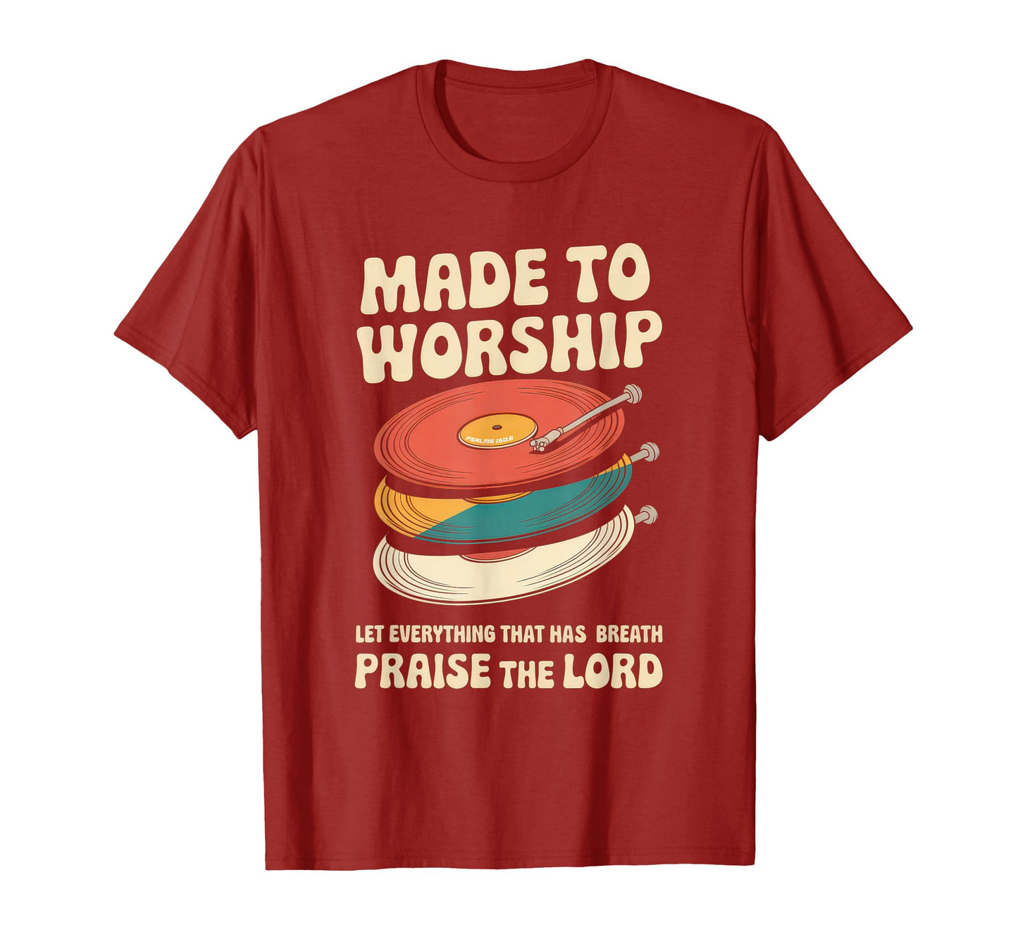 Worship Tshirt Christian Music Retro Cassette Psalms 150:6 T-Shirt