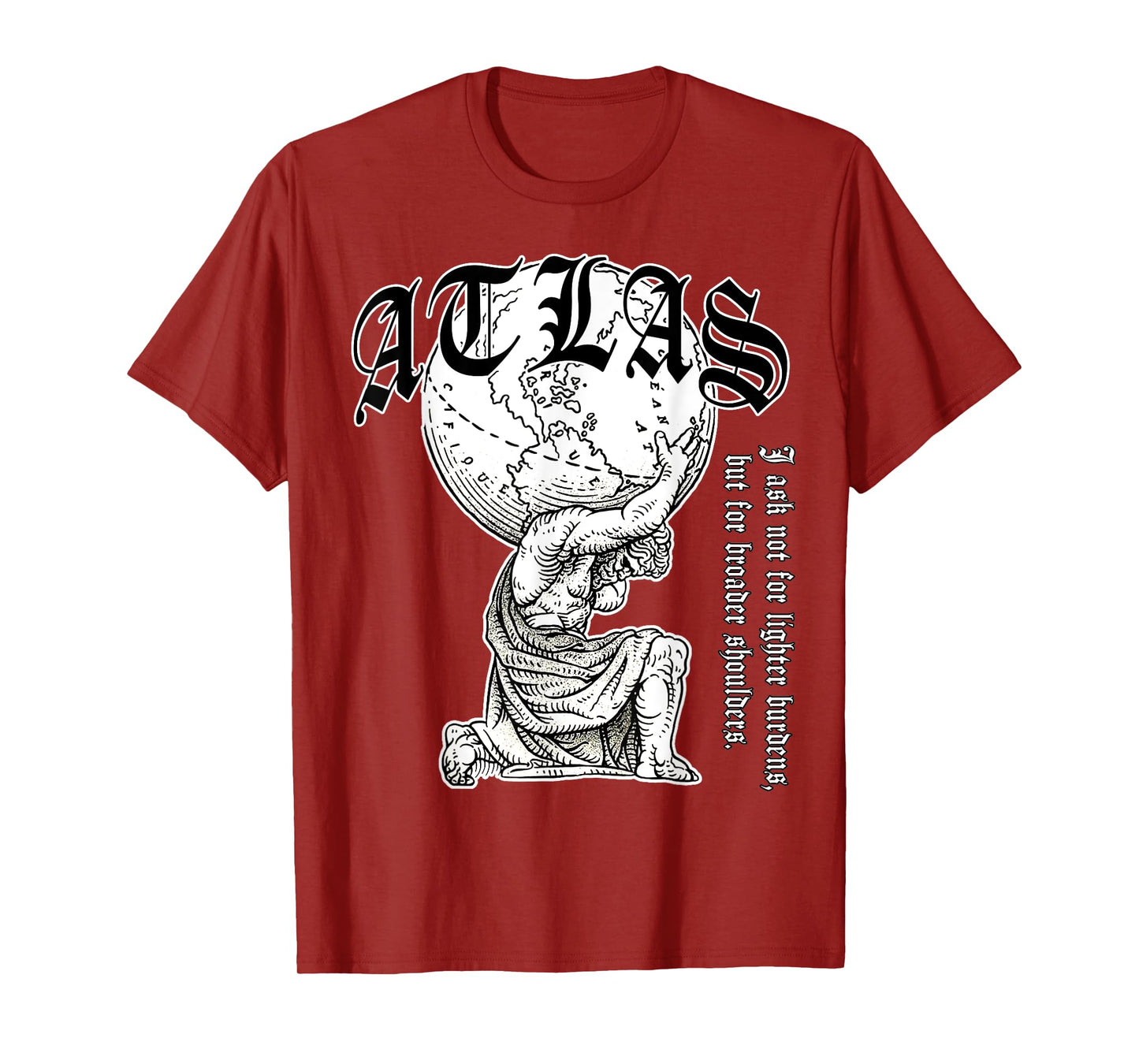 Atlas carrying the world Greek Mythology Street Urban Style T-Shirt