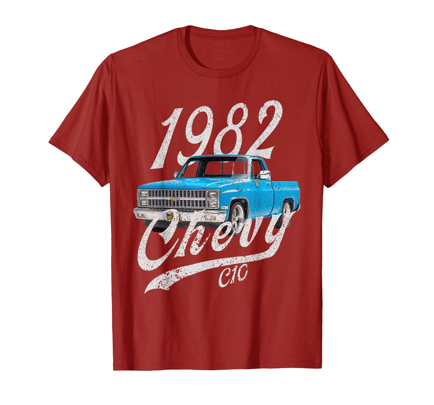 1982 chevys c10 pick up back of rear drawing T-Shirt