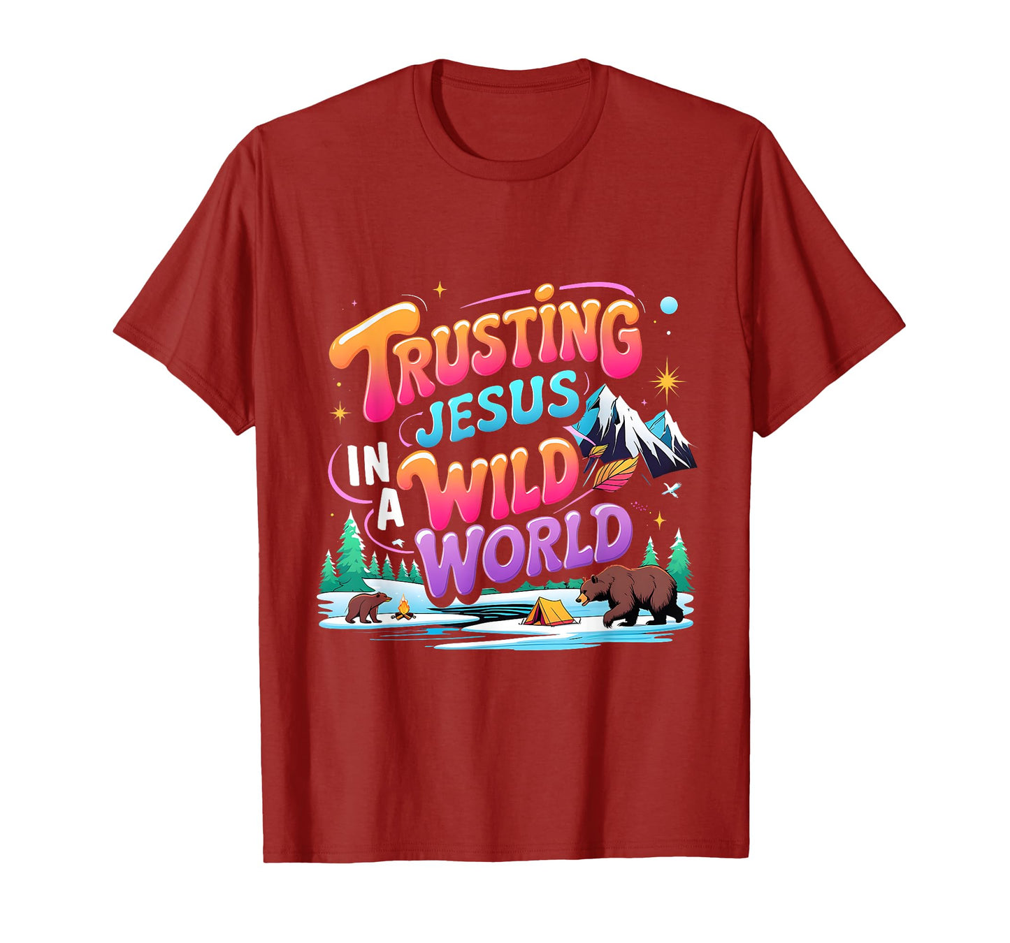 VBS 2025 Trusting Jesus Wild World Team Tee T-Shirt