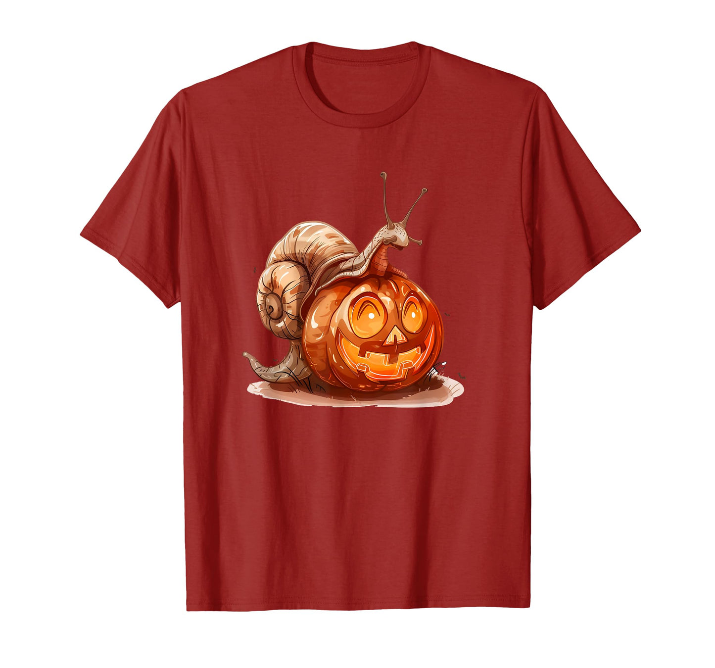 Cute Snail Pumpkin Halloween Costume Snails Men Women T-Shirt