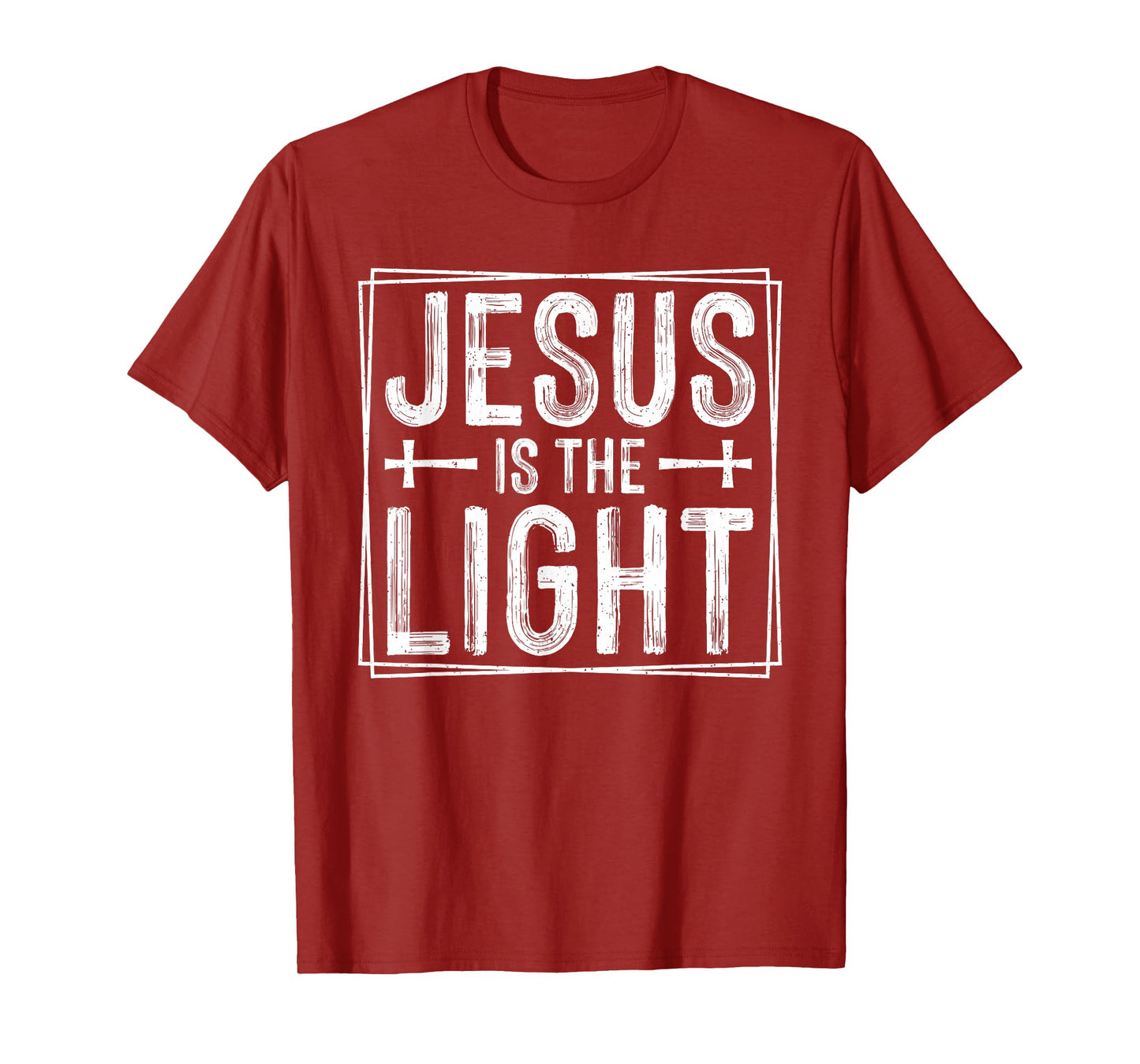 Jesus is The Light Christian - Inspirational Religious Faith T-Shirt