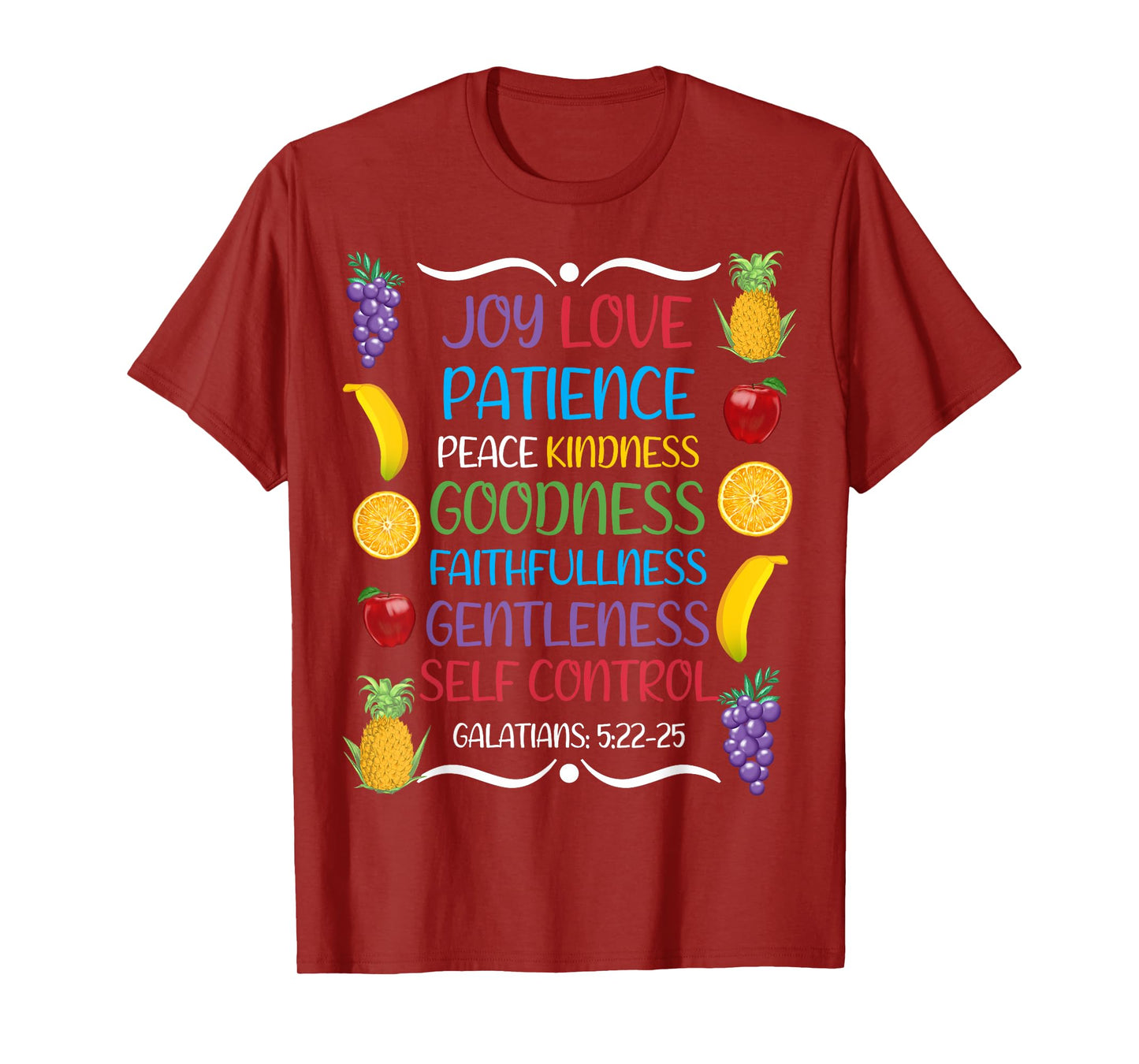 Awesome Galatians Fruit Of The Spirit Religious Verses T-Shirt
