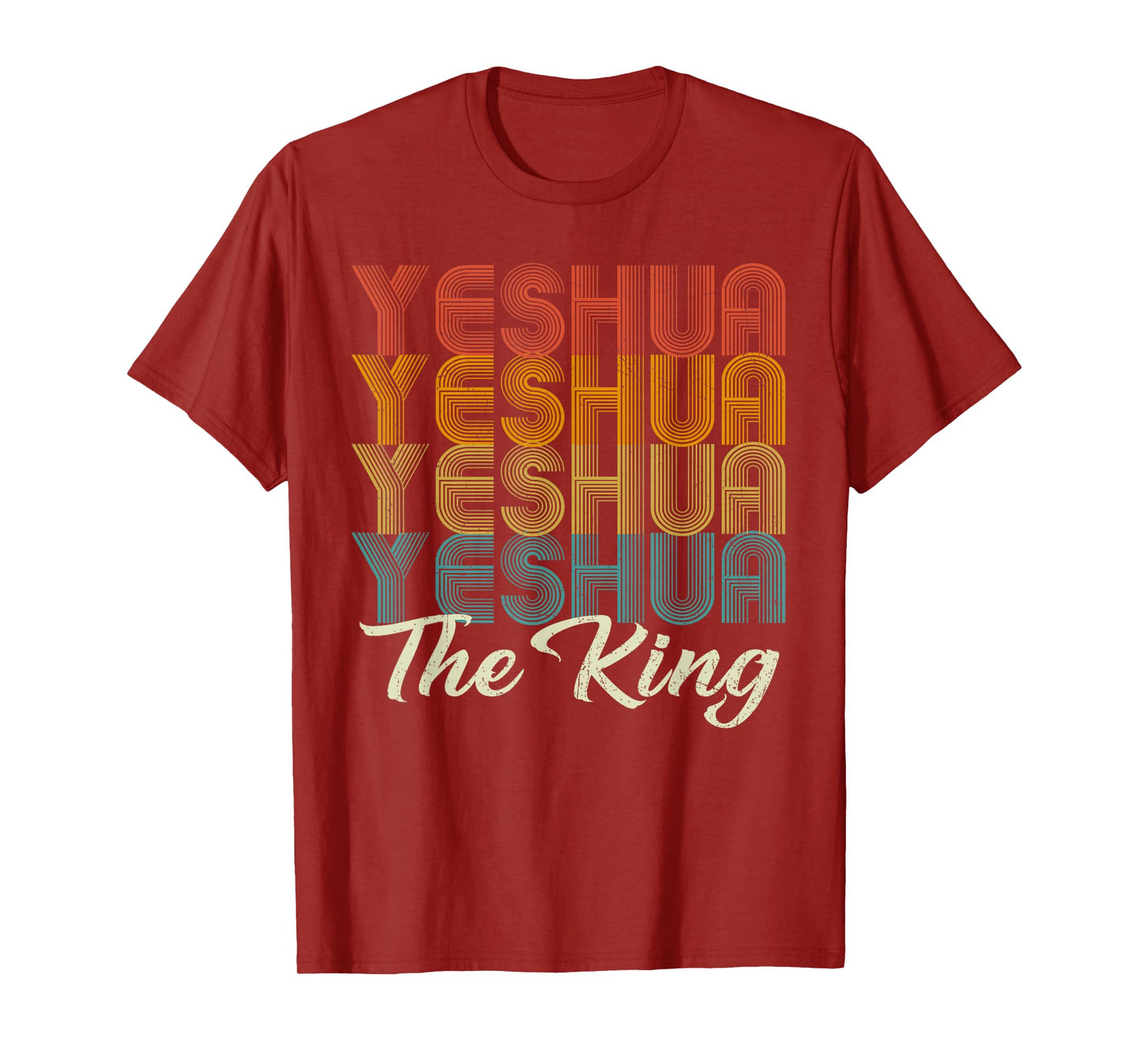 Yeshua Hebrew Name of Jesus Retro Christians King Messianic T-Shirt