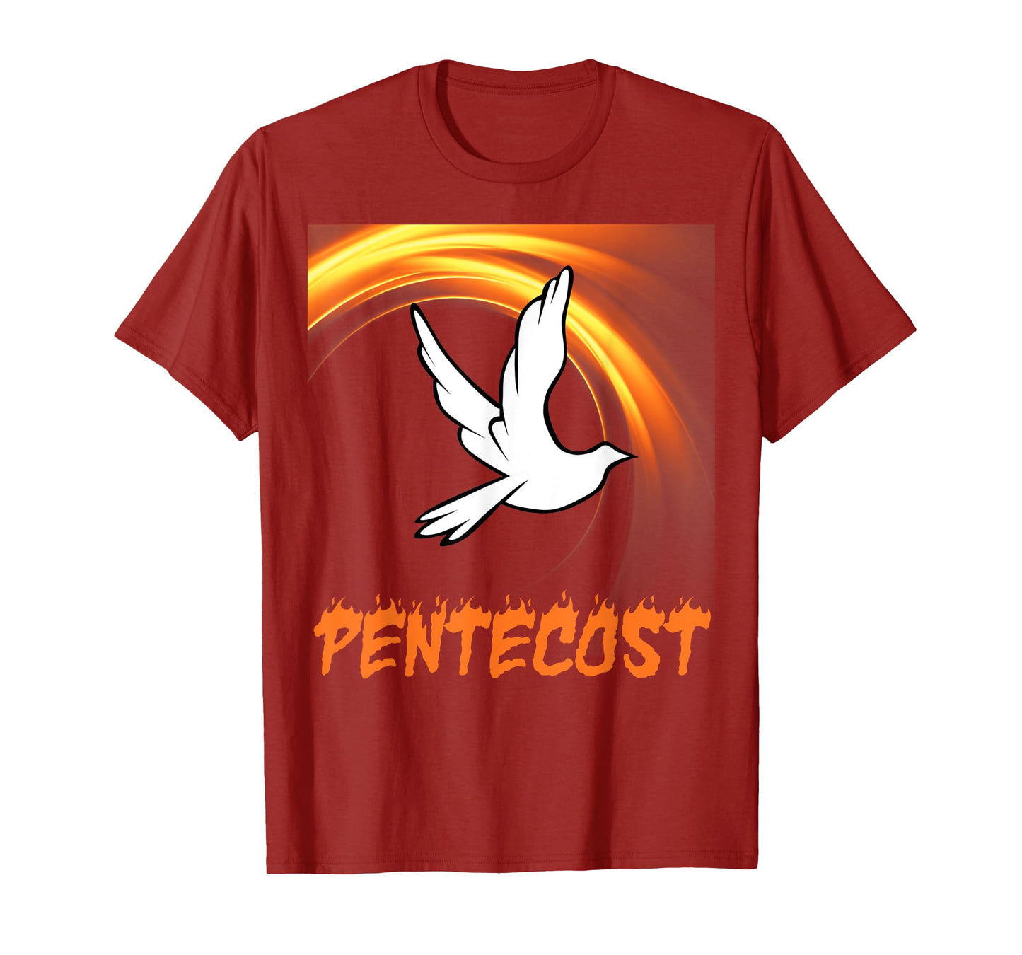Pentecost Doves Fire Flame Holy Spirit T-Shirt