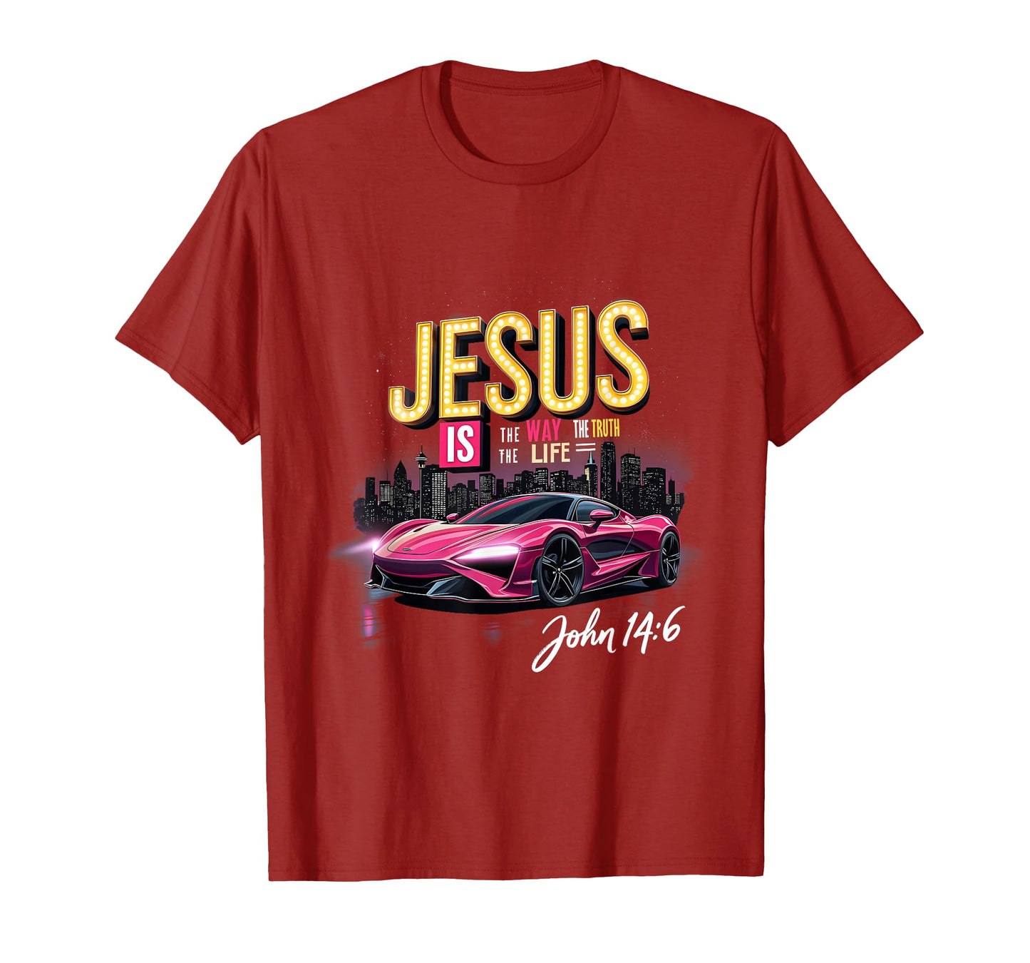 Jesus The Way The Truth The Life John 14:6 Faith Graphic T-Shirt