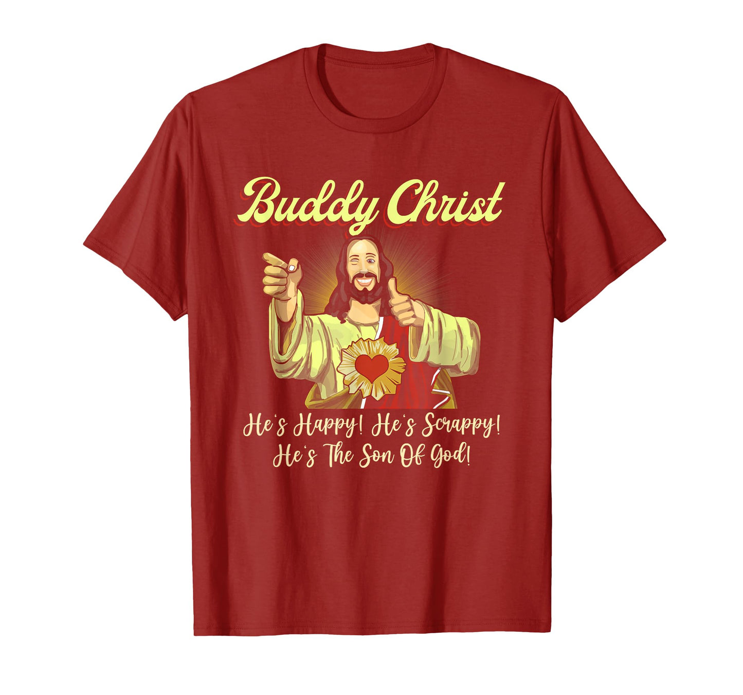 Buddy a Christ Christmas He Happy Scrappy The Son Of God T-Shirt