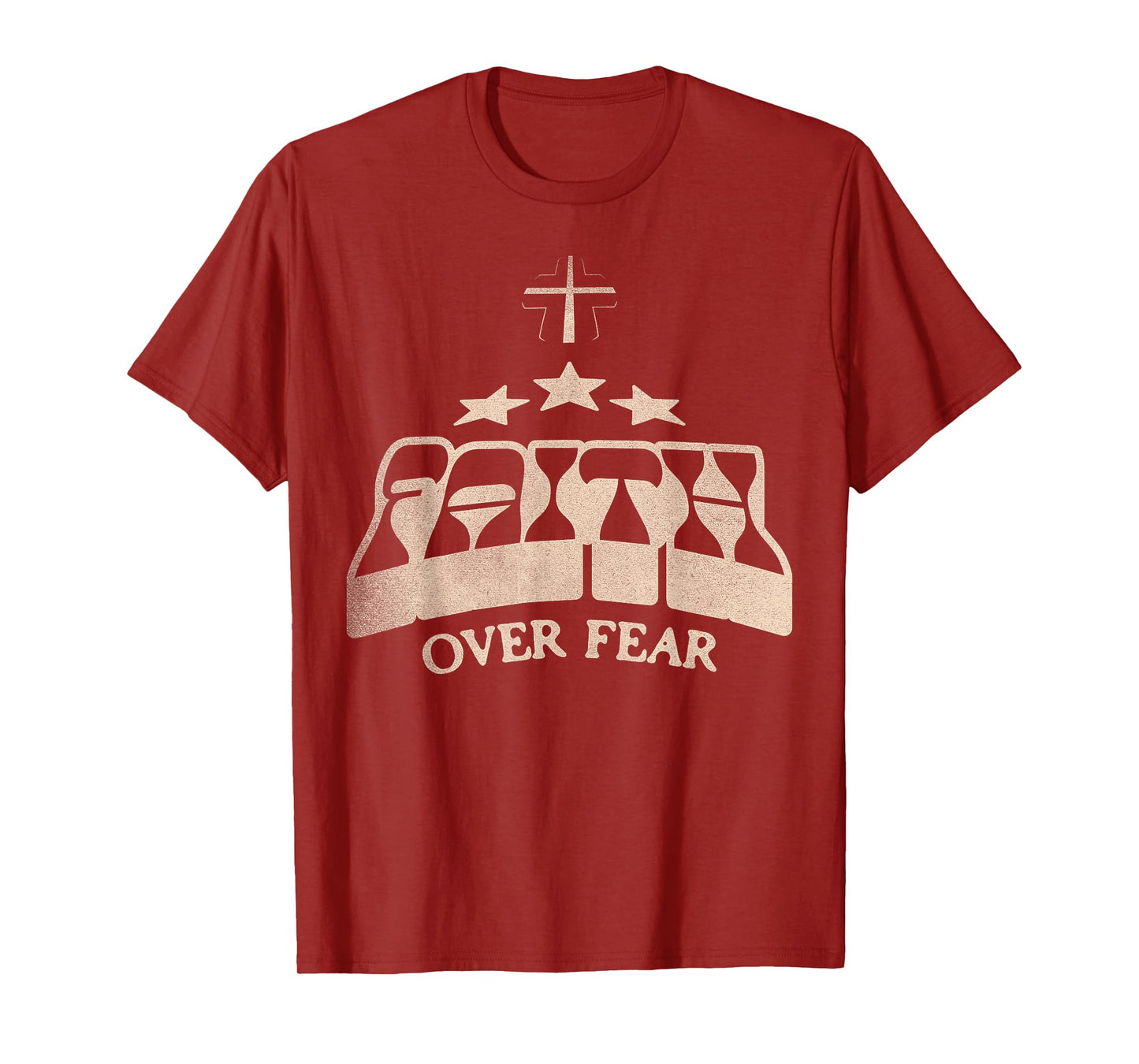 Faith Over Fear - Christian Jesus Faith T-Shirt