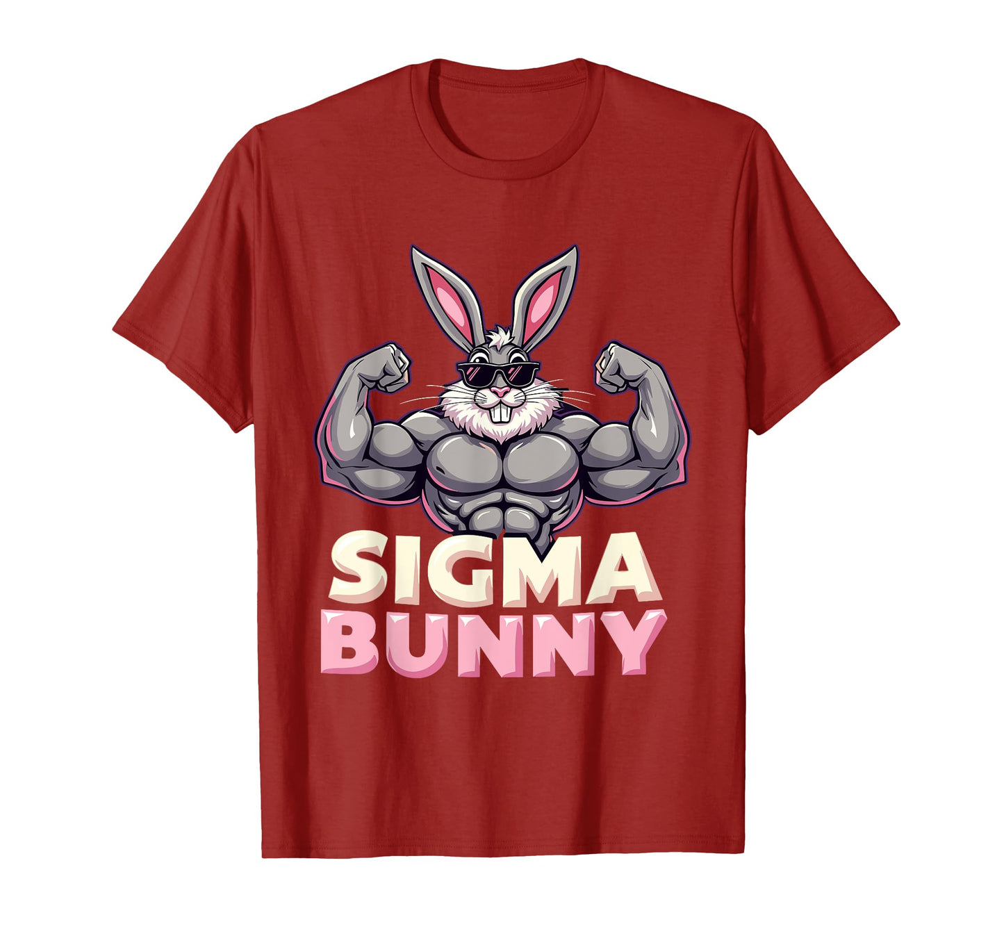 Jacked Sigma Easter Bunny 2025 Rizzler T-Shirt
