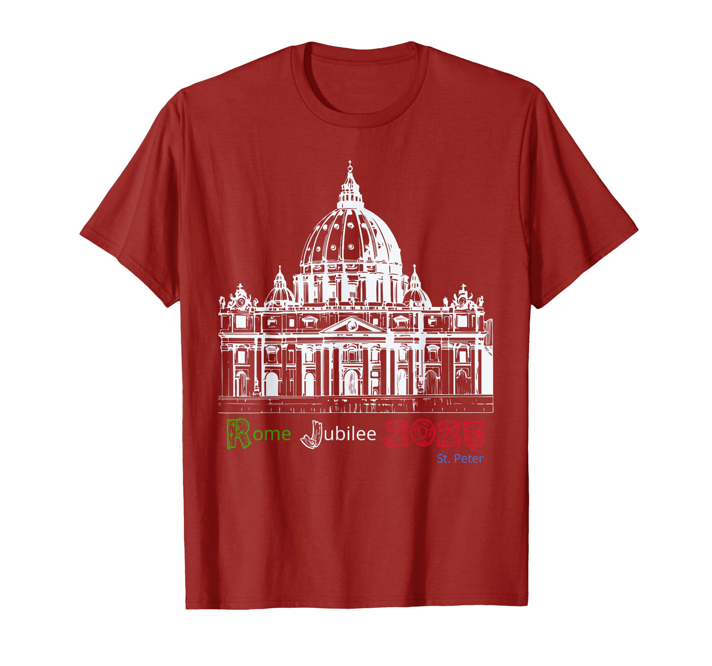 Rome Jubilee Pilgrims of Hope 2025, Vatican T-Shirt