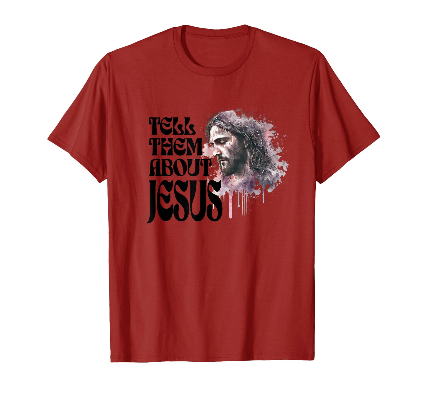 Tell Them About Jesus Christian Graphic Bold Faith T-Shirt