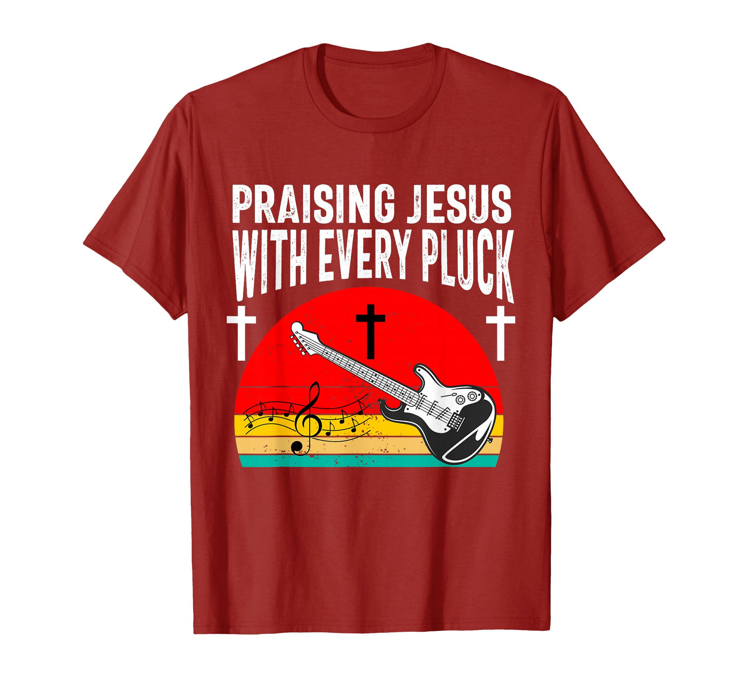 Christian Bass Guitar Player Worship Jesus Bassist Music T-Shirt