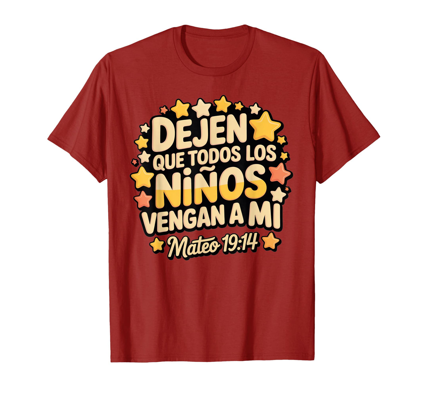 Let the Children Come – Matthew 19:14 Spanish Scripture T-Shirt