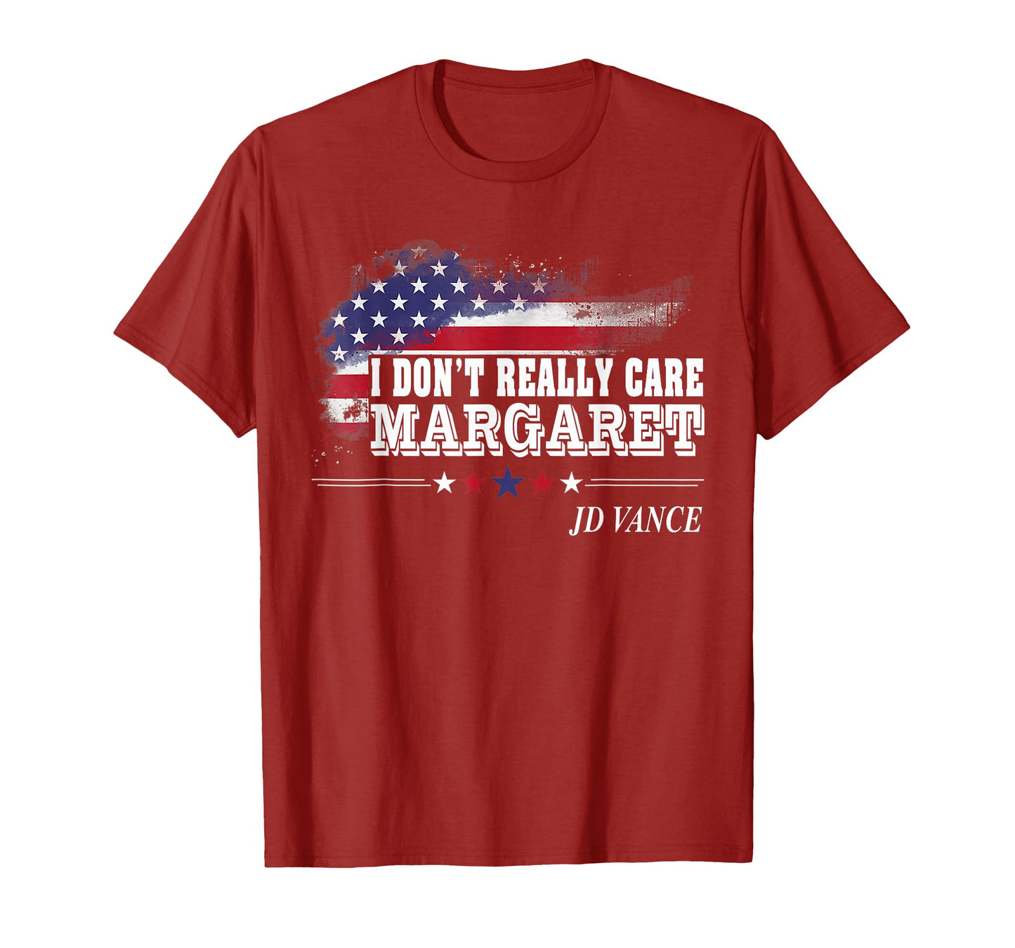 I Don't Really Care Margaret American Flag JD Vance Funny T-Shirt