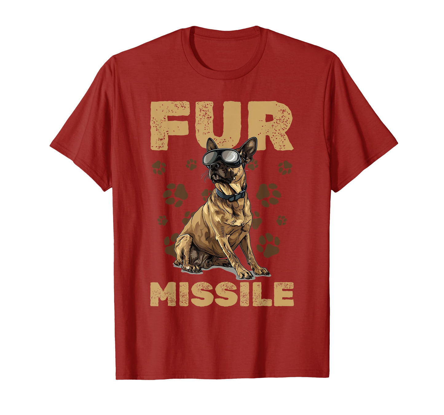 Belgian Malinois Dog Breed Fur Missile T-Shirt for Men Women Girls Kids