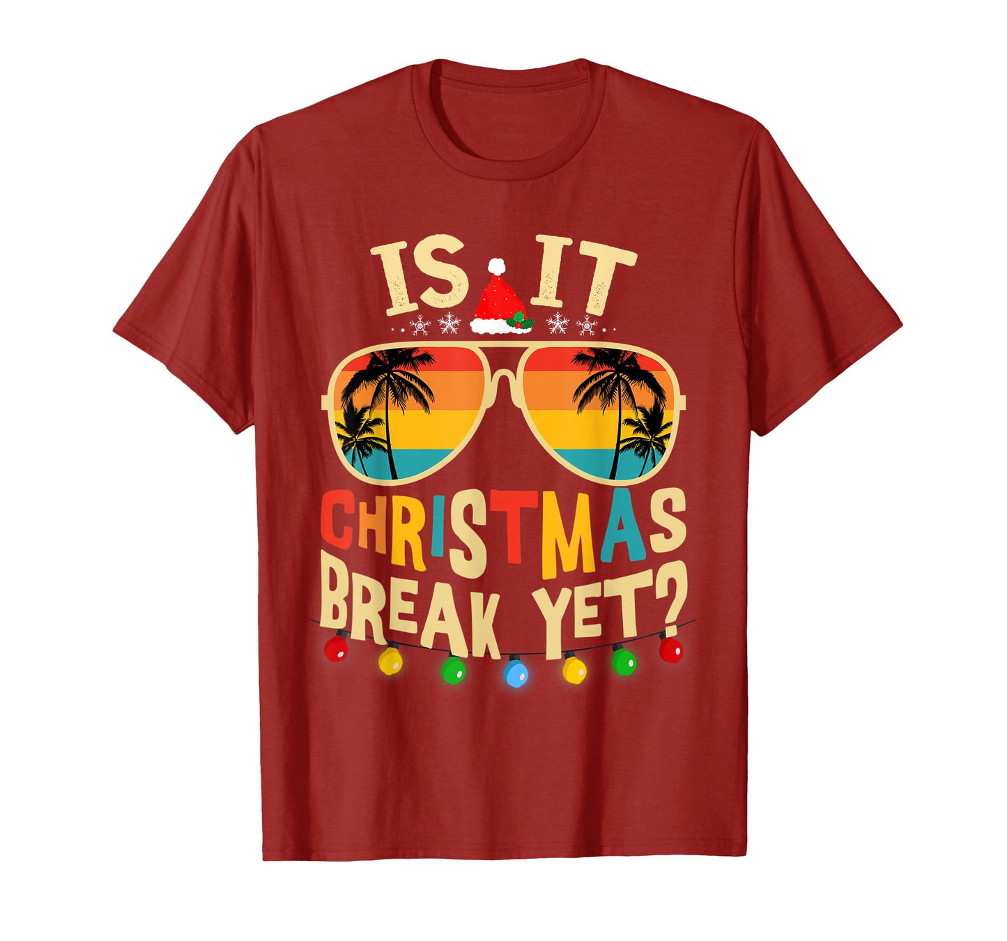 Is it Christmas Break Yet Christmas For Teacher Women T-Shirt