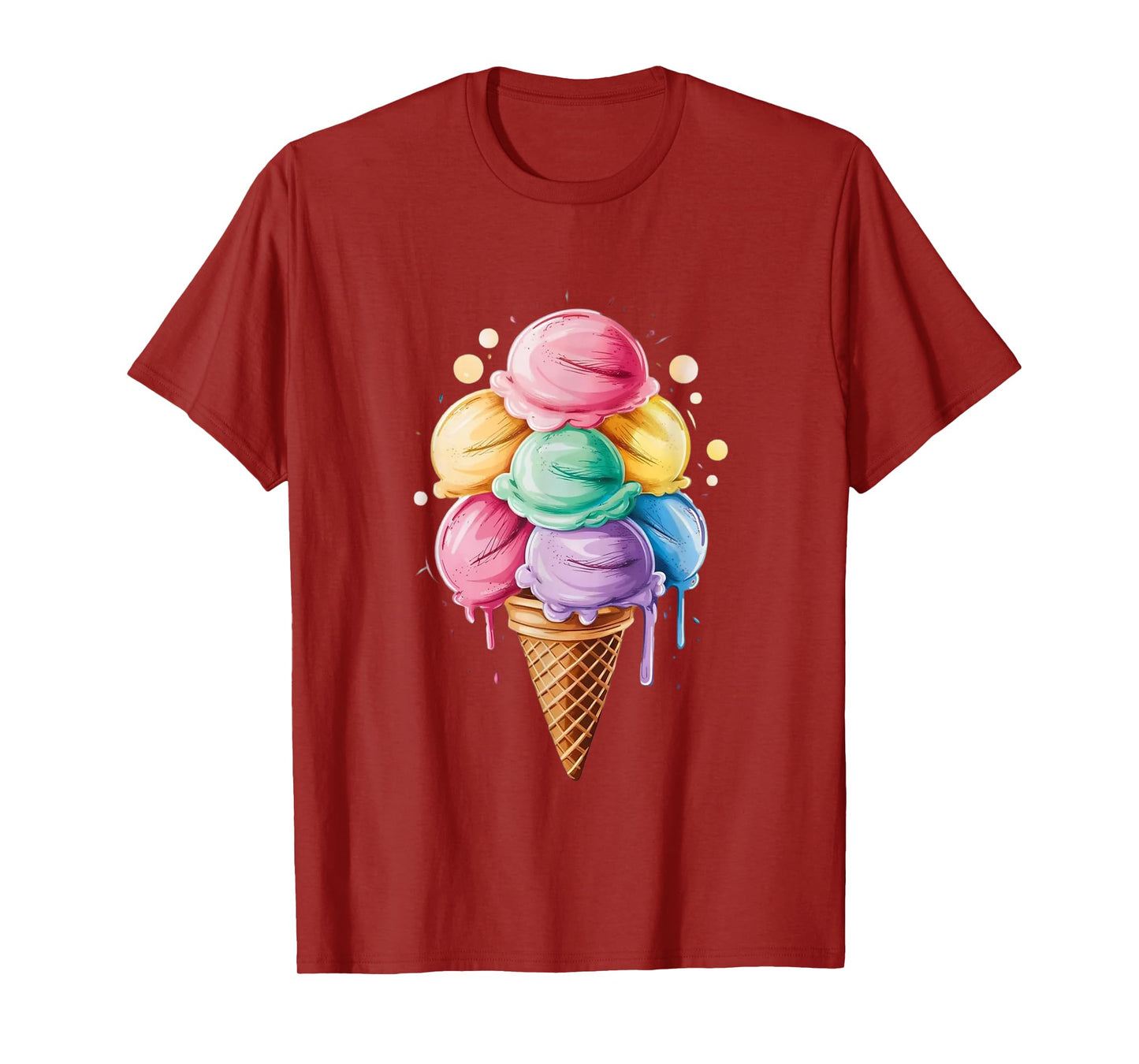 Ice Cream Gift for Girls & Women - Ice Cream Cone T-Shirt