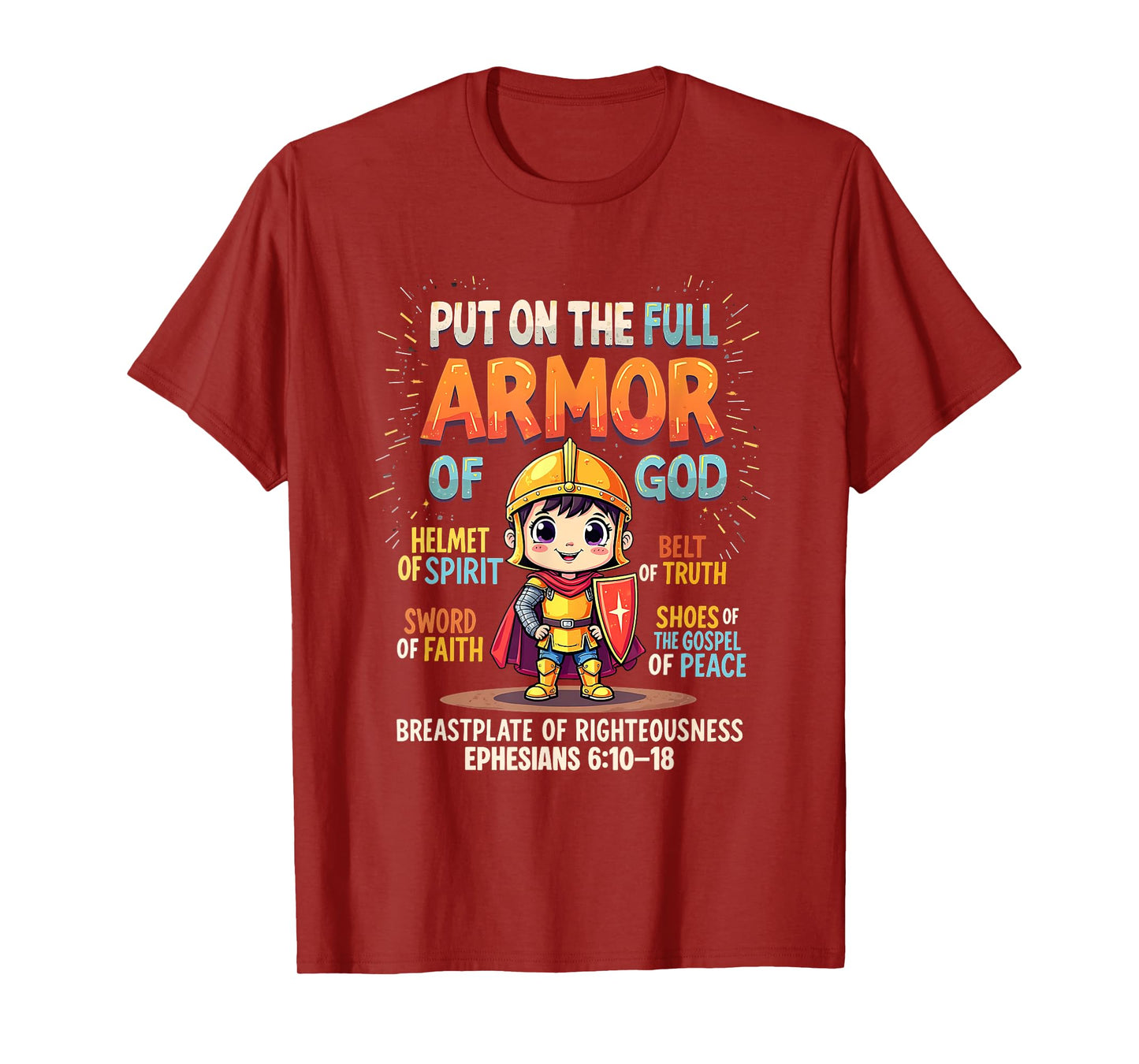 Jesus Armor Of God Christian Cute Baby Boy Toddler T-Shirt