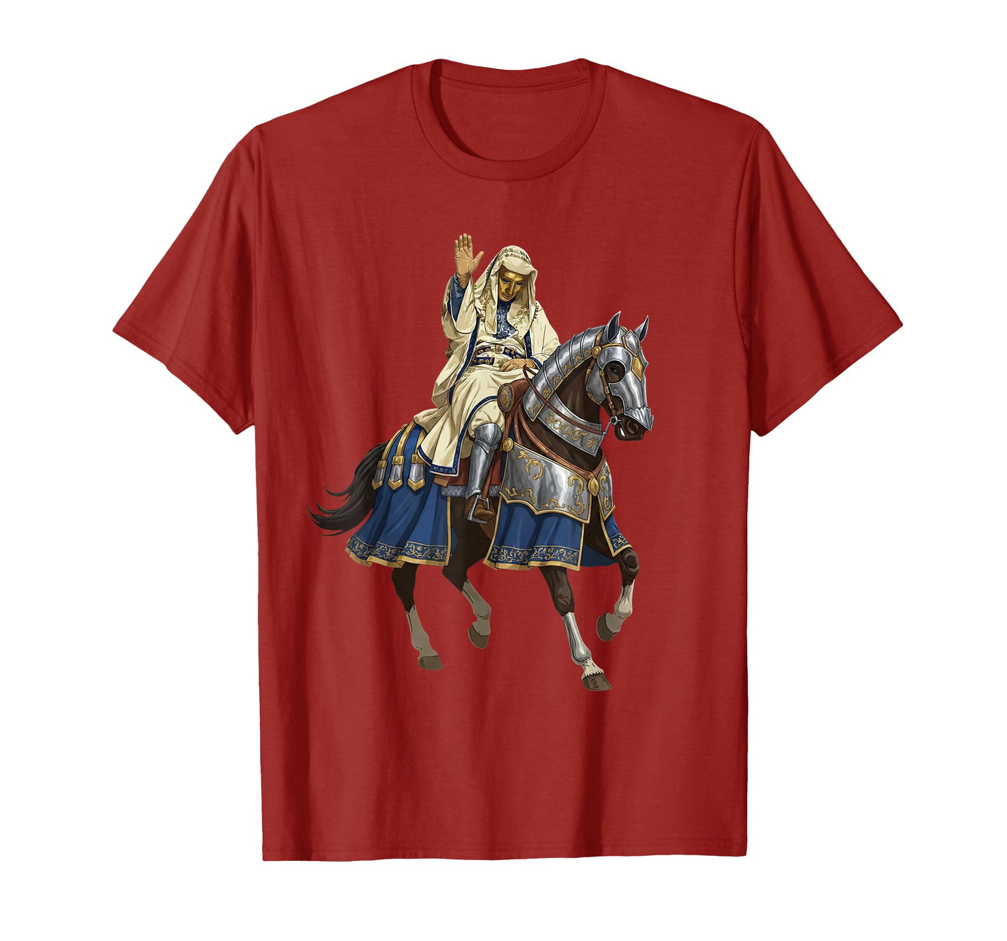 Silver Mask King Baldwin IV Golden Mask Medieval Art T-Shirt
