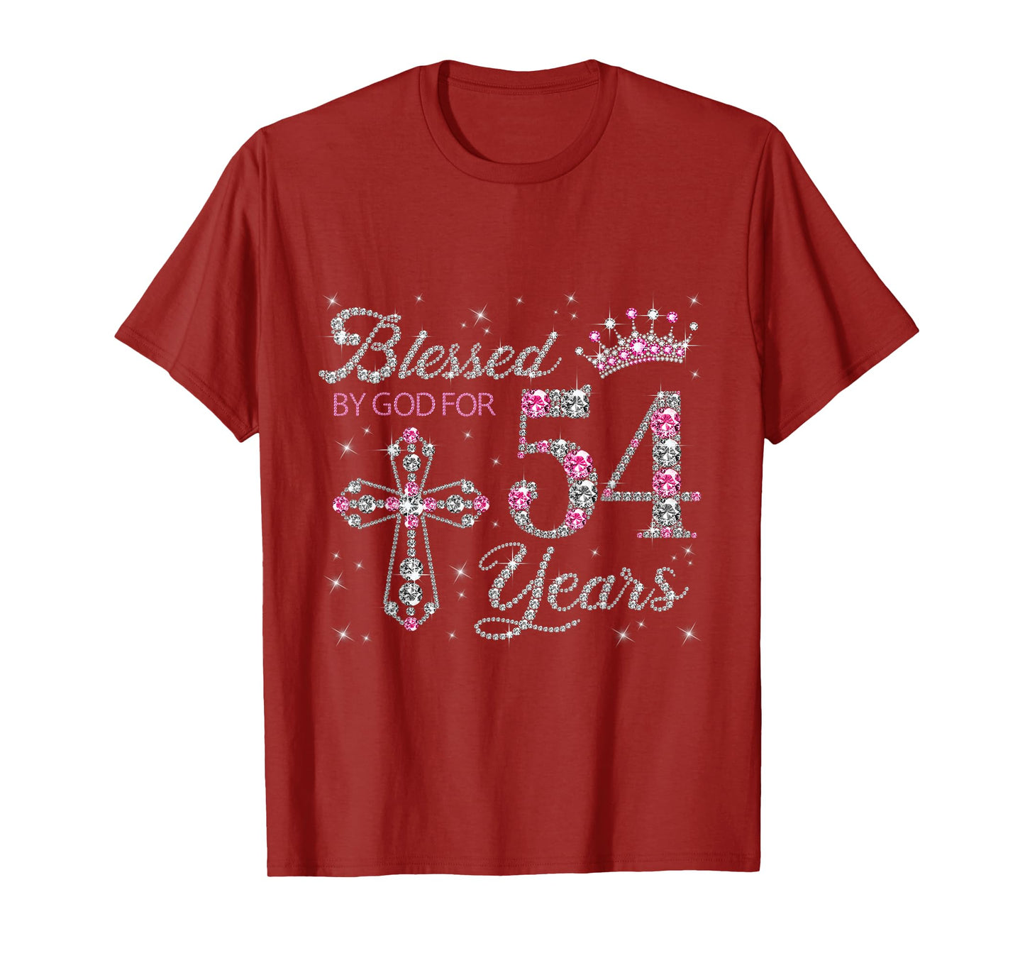 Blessed by God For 54 Years Old 54th Birthday Gift For Women T-Shirt