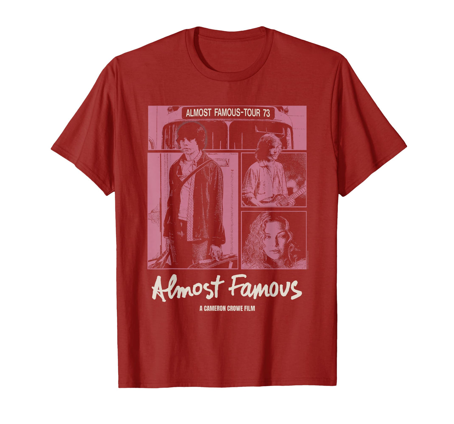 Almost Famous Pink Cast Photos Collage Movie T-Shirt