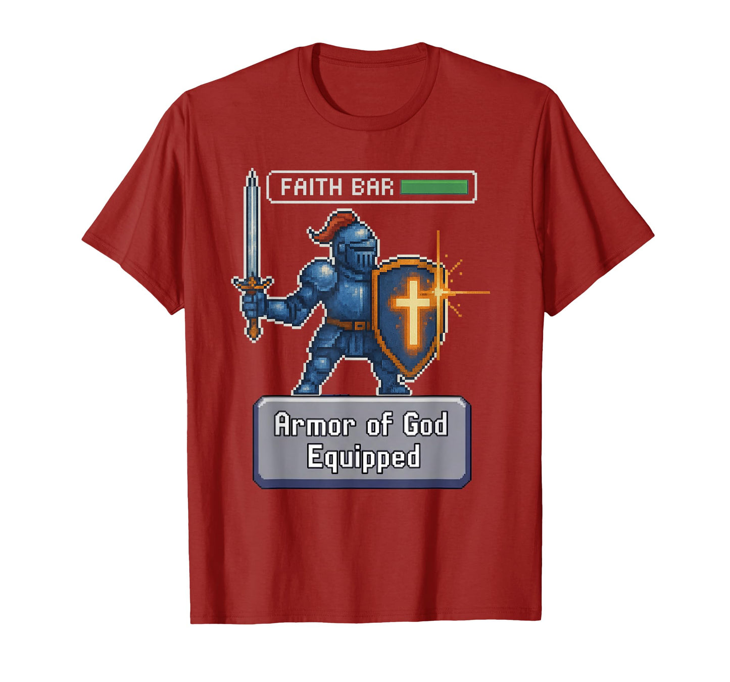 Player 1 Faith Mode On Christian Gamer Verse T-Shirt