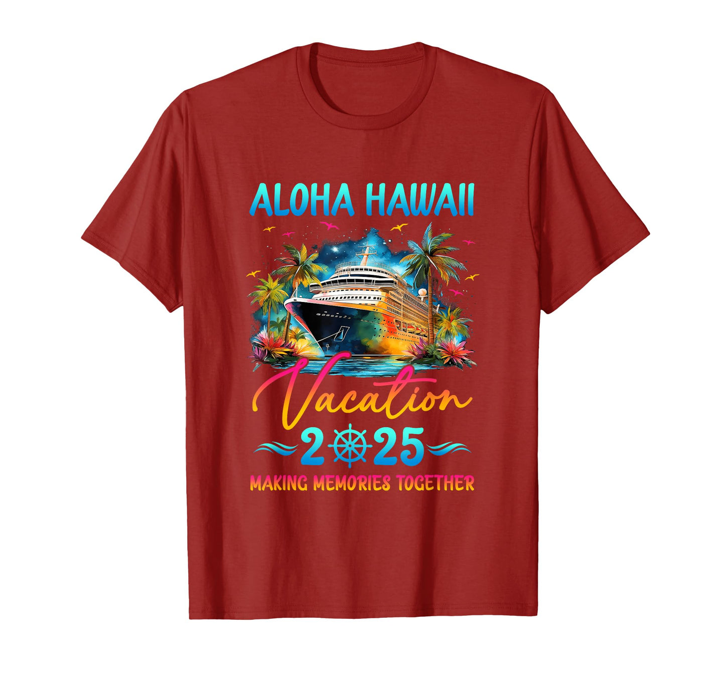 Aloha Hawaii Family Vacation 2025 Matching Group Summer T-Shirt