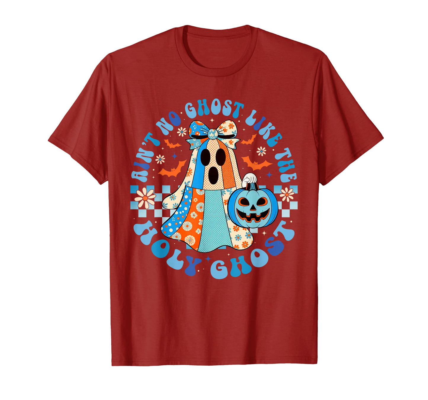 Groovy Aint No Ghost Like The Holy Ghost Christian Halloween T-Shirt