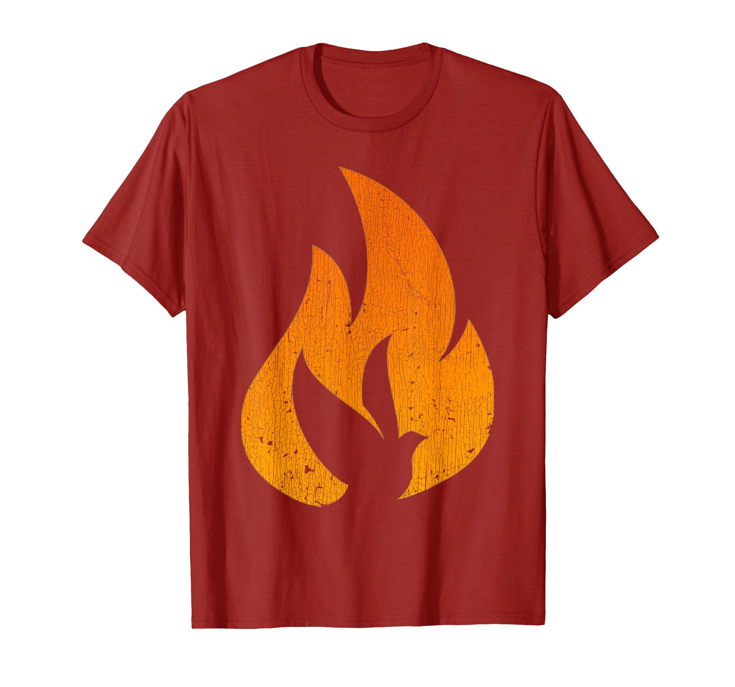Vintage Silhouette Dove Flame Fire Pentecost T-Shirt