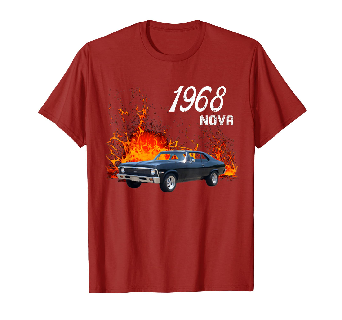 1968 68 Chevys Nova 2 Classic Car Old School Muscle Car T-Shirt